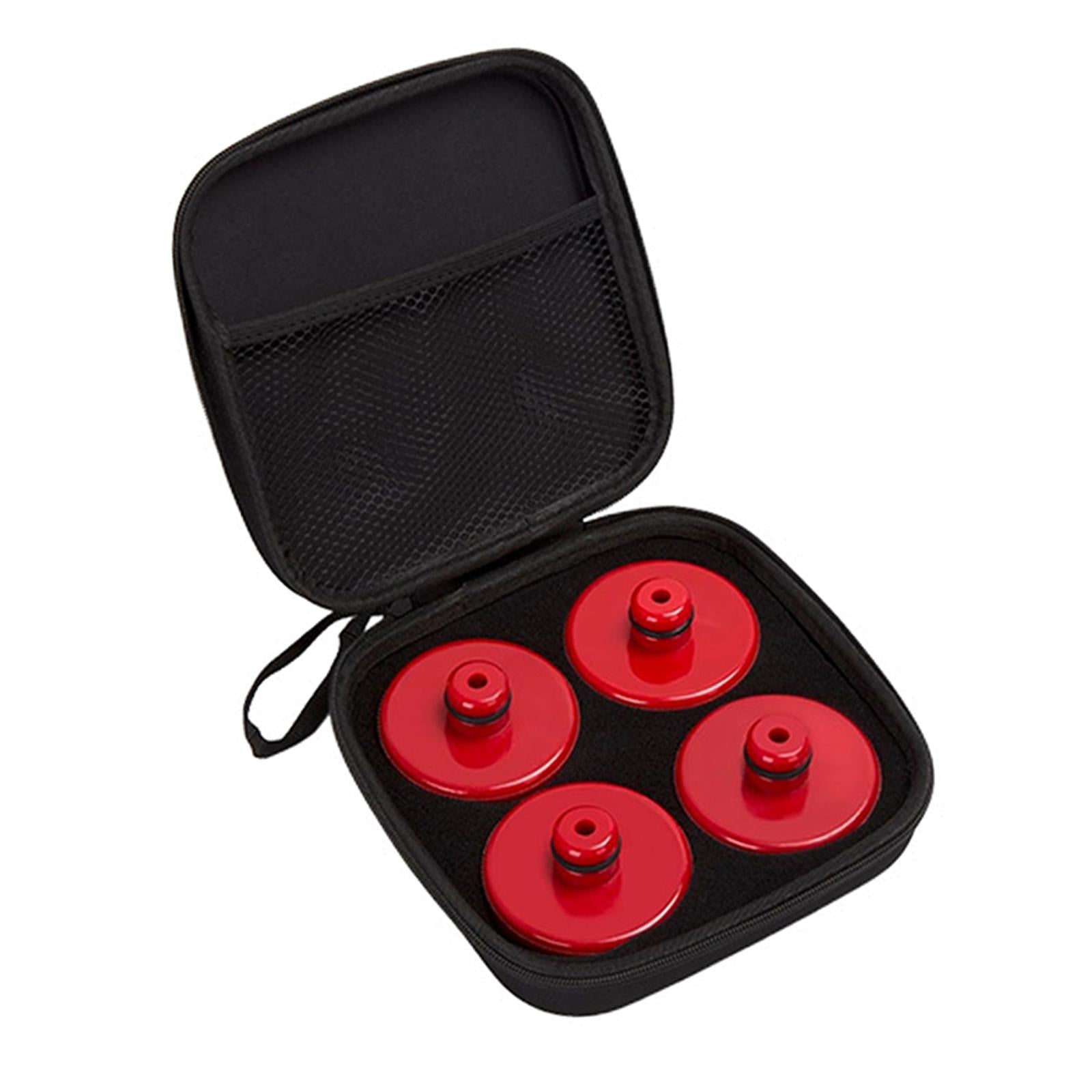 4Pcs Lifting Jack Pad Durable with Storage Case for Tesla Model S Y 3 x Red