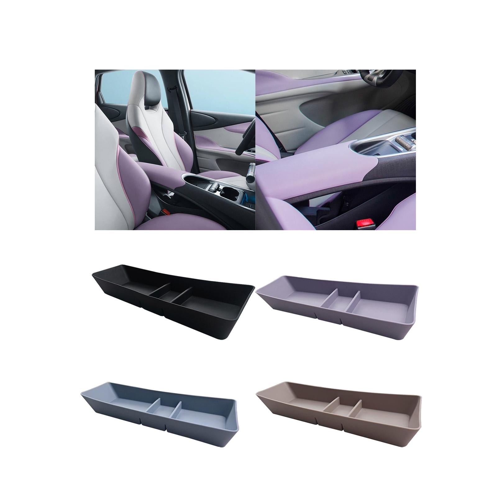 Center Console Organizer Armrest Storage Box for Byd Dolphin ea1 Atto 1 Black