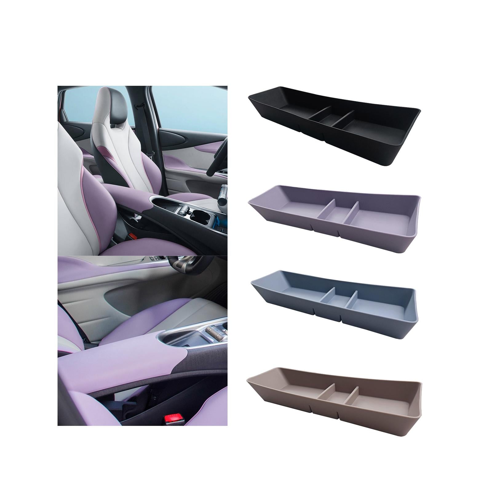 Center Console Organizer Armrest Storage Box for Byd Dolphin ea1 Atto 1 Black