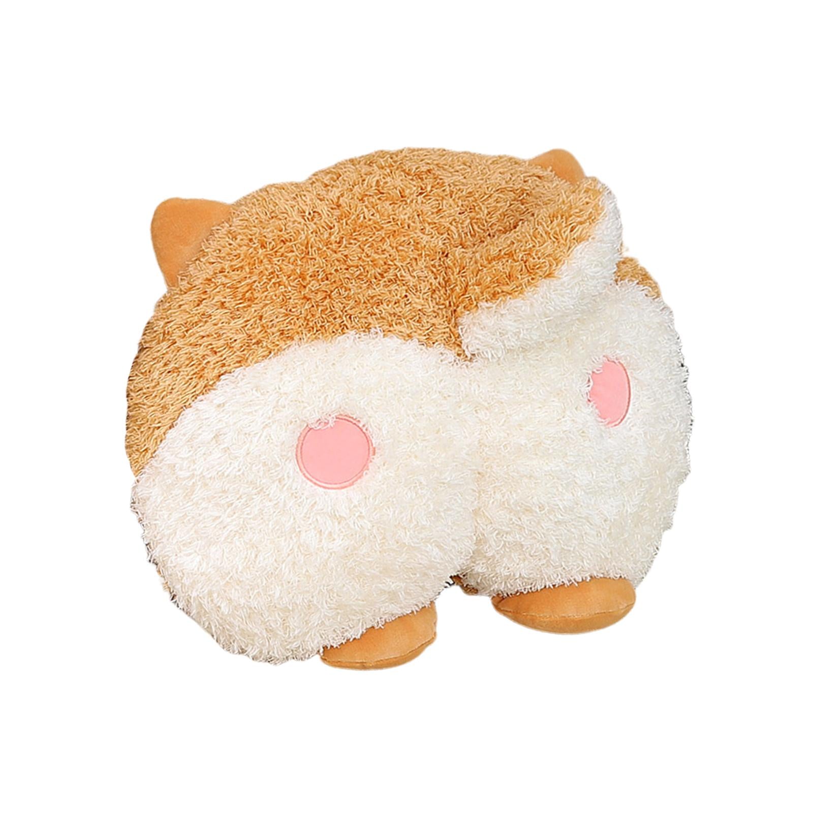 Car Pillow Attachment Car Cushion for Travelling Driving Decor 26cmx27cm Corgi