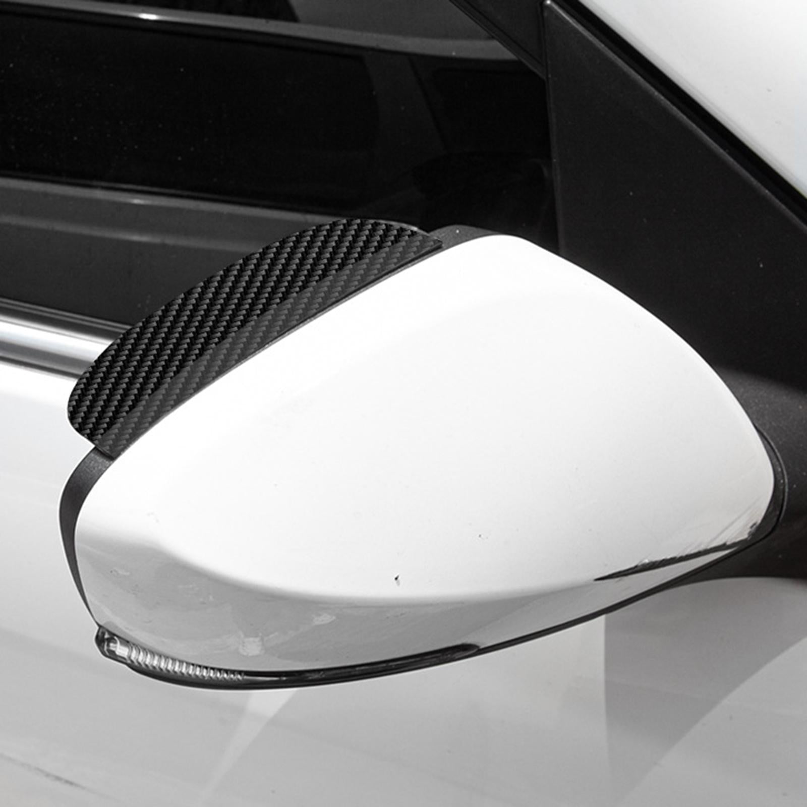 2xCar Rear View Mirror Rain Visor Universal for Truck Automotive Most Car