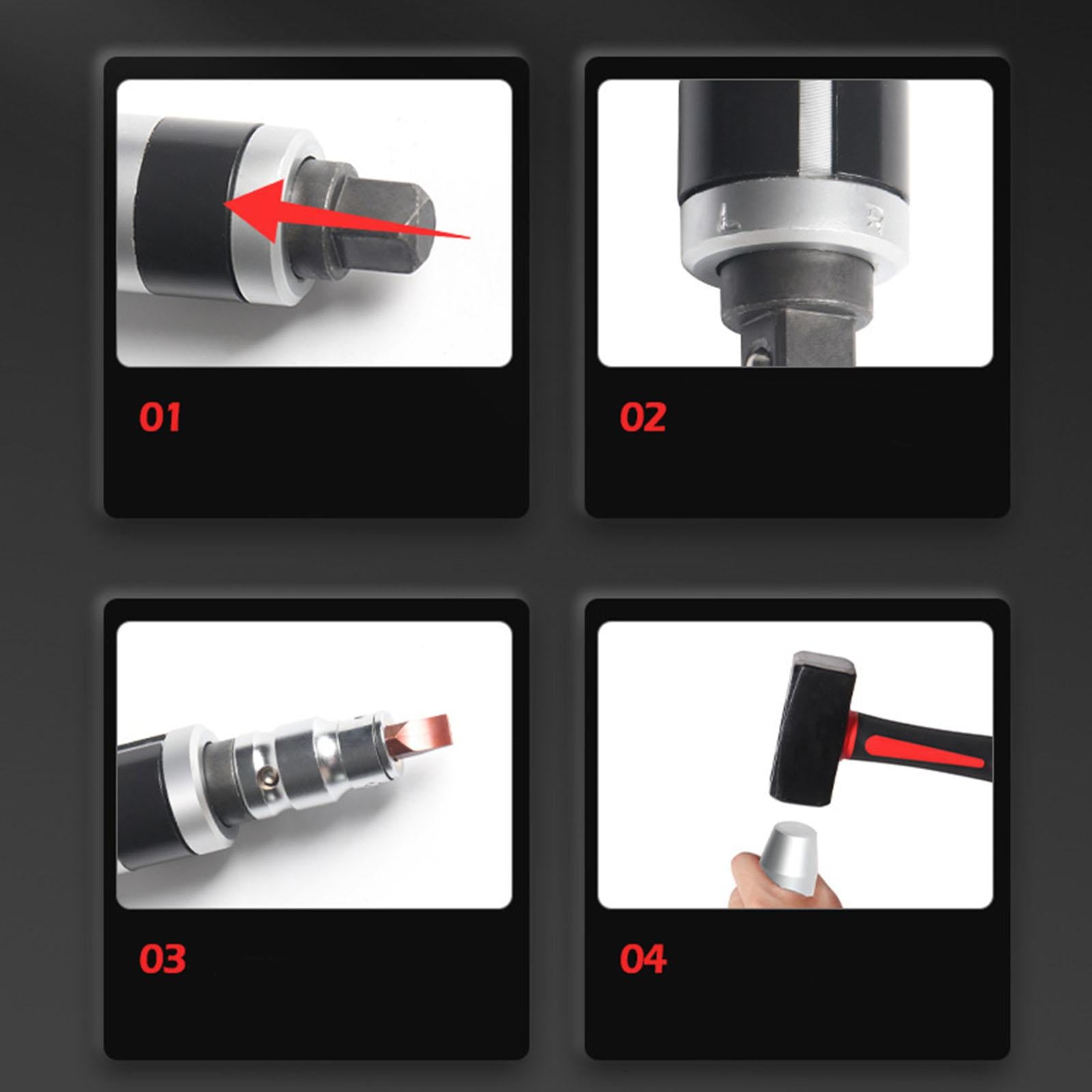 1/2 Manual Hand Impact Driver Set Extractor Durable Hand Impact Driver Tool 8pcs Set"
