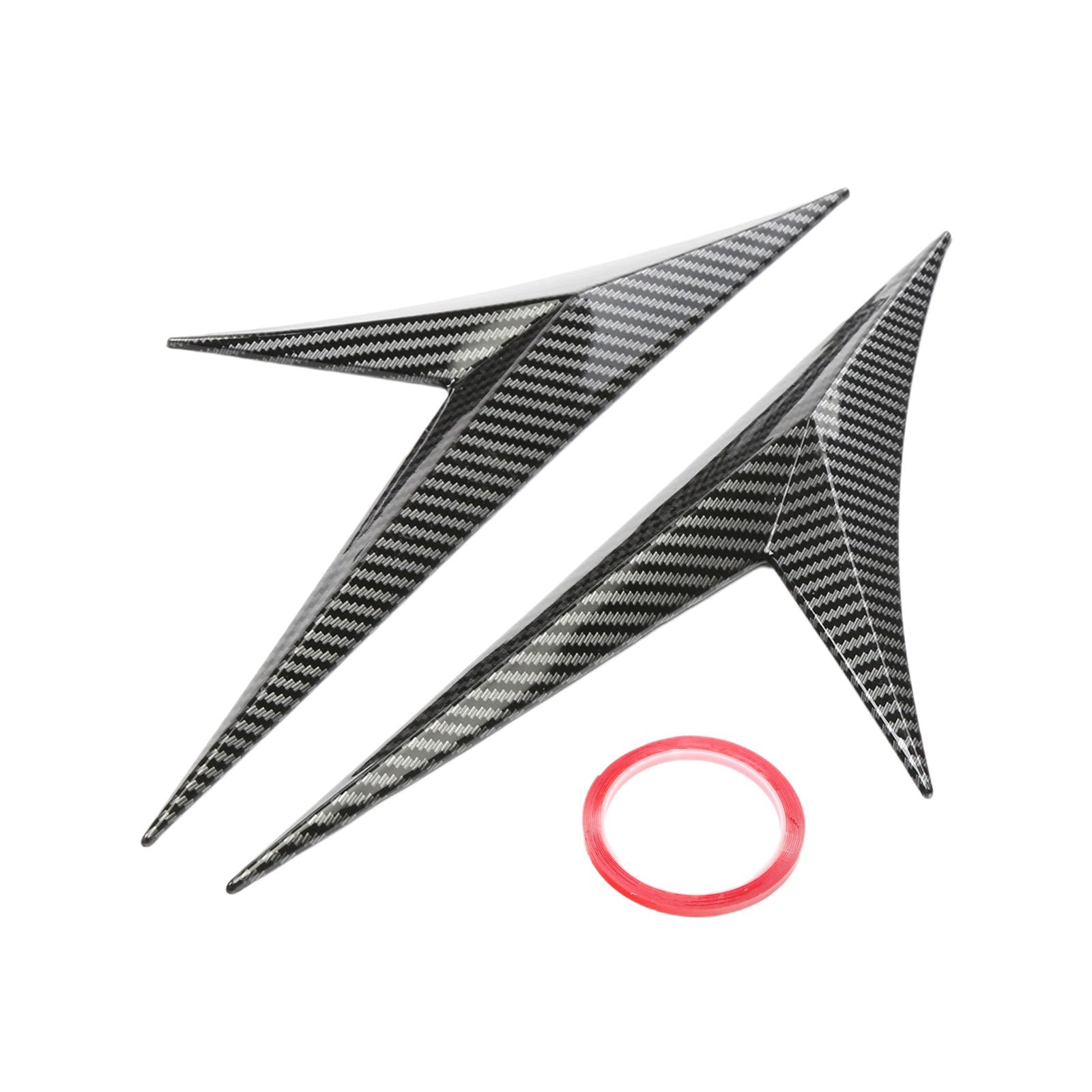 2 Pieces Car Air Flow Fender Vent Wing Cover Trim Durable Decor Sticker