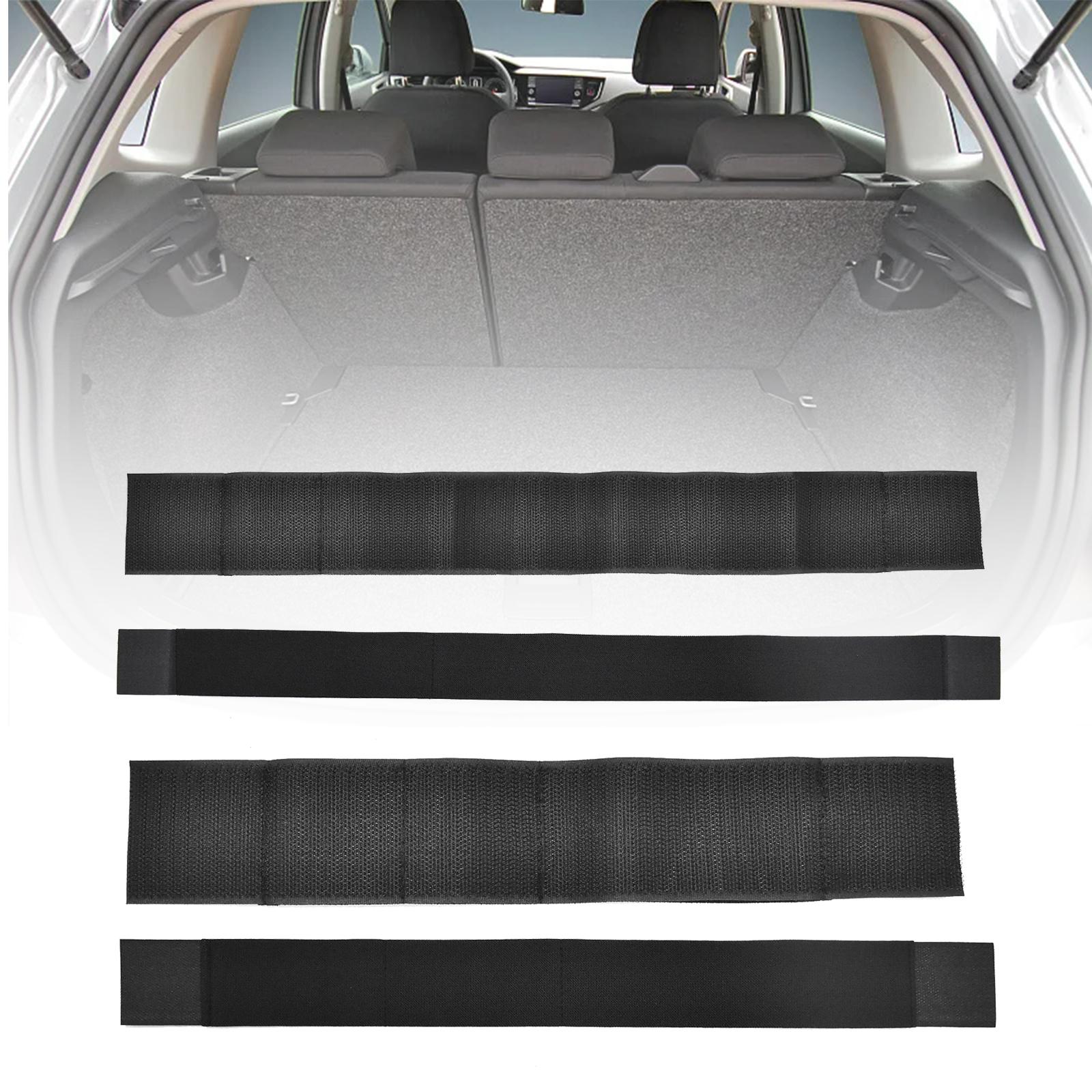 4 Pieces Car Trunk Strap Car Trunk Stowing Organizer Belt for SUV Truck