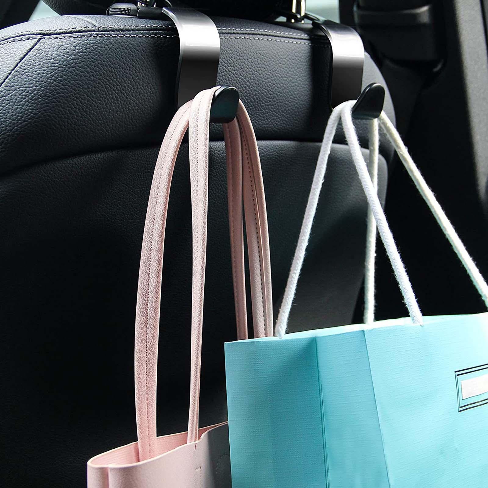 Car Seat Headrest Hook S Type Headrest Hanger for Bag Handbag Umbrellas 4 pieces