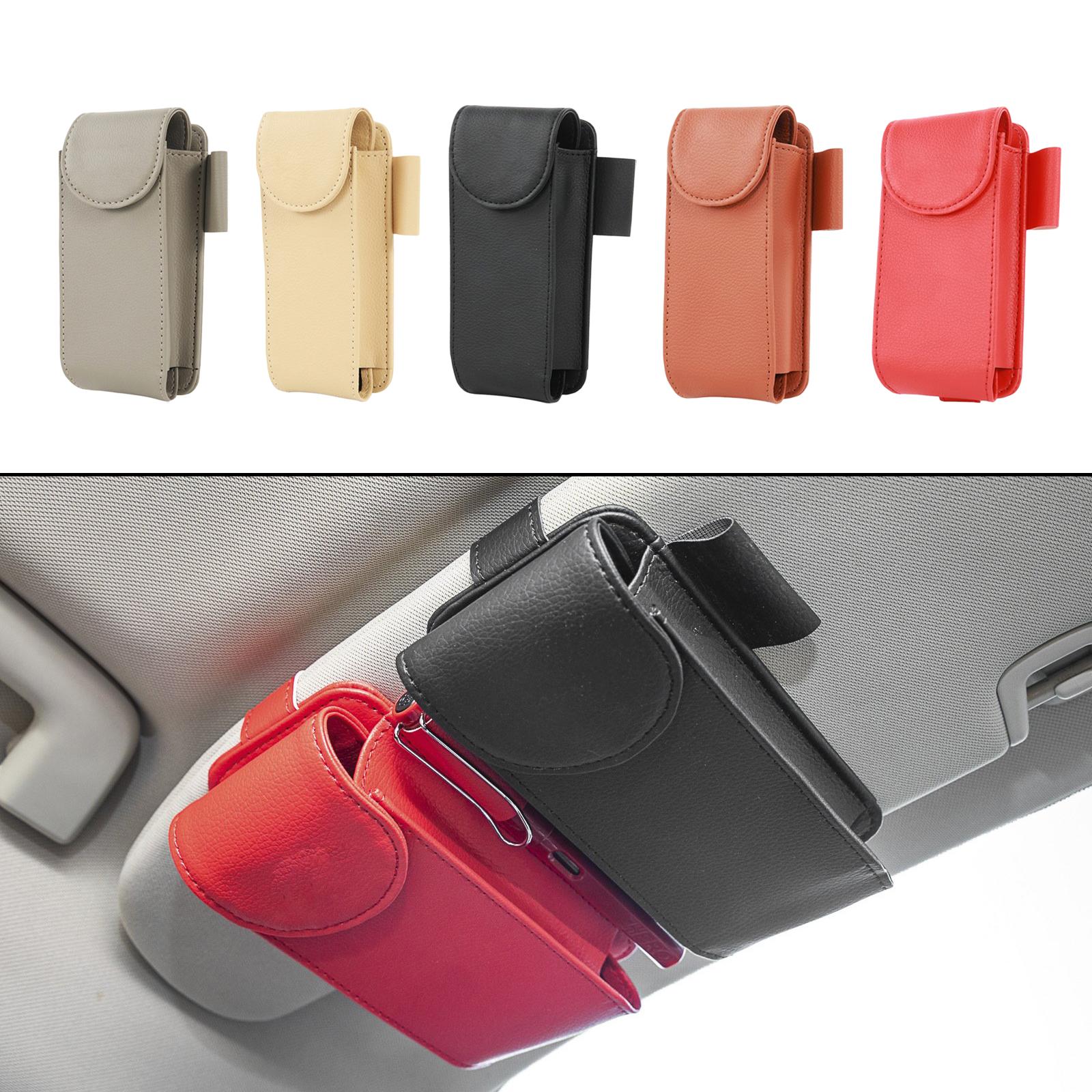 Sunglasses Holders for Car Sun Visor Universal for Automobile Truck SUV Grey