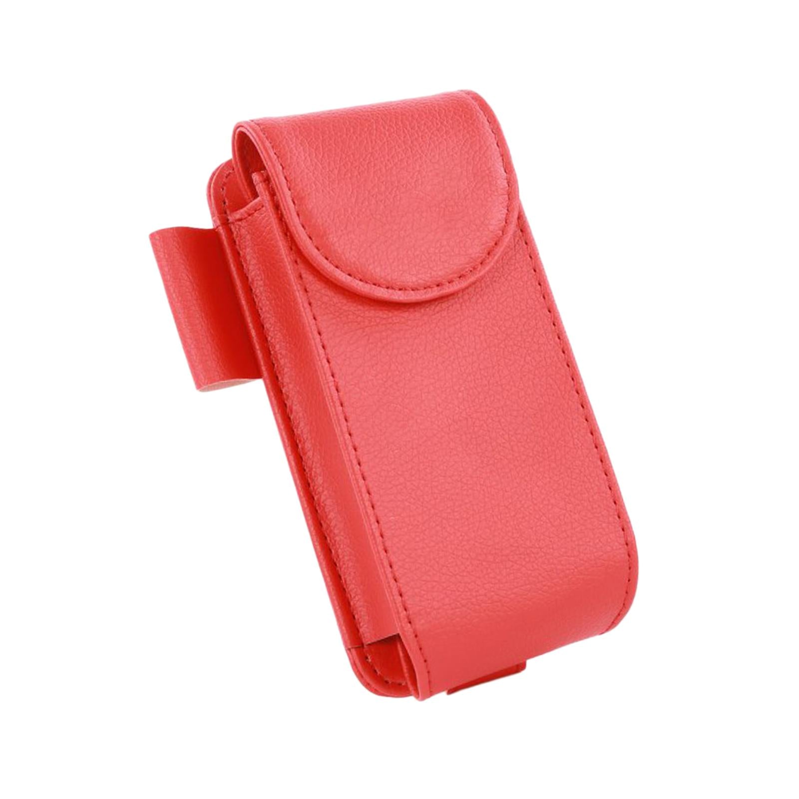 Sunglasses Holders for Car Sun Visor Universal for Automobile Truck SUV Red