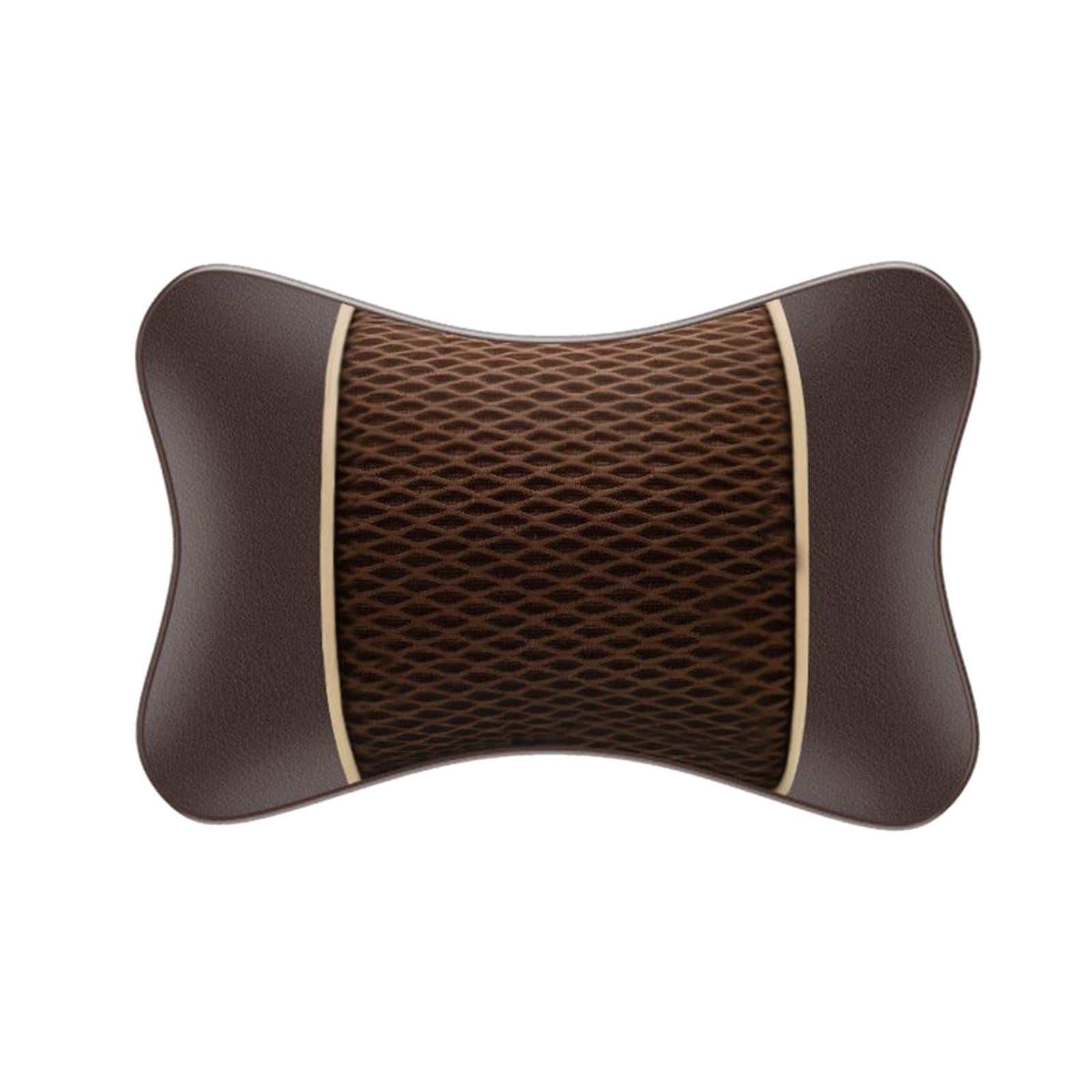 Car Headrest Pillow Ergonomic Car Neck Pillow for Trucks Suvs Cars Brown