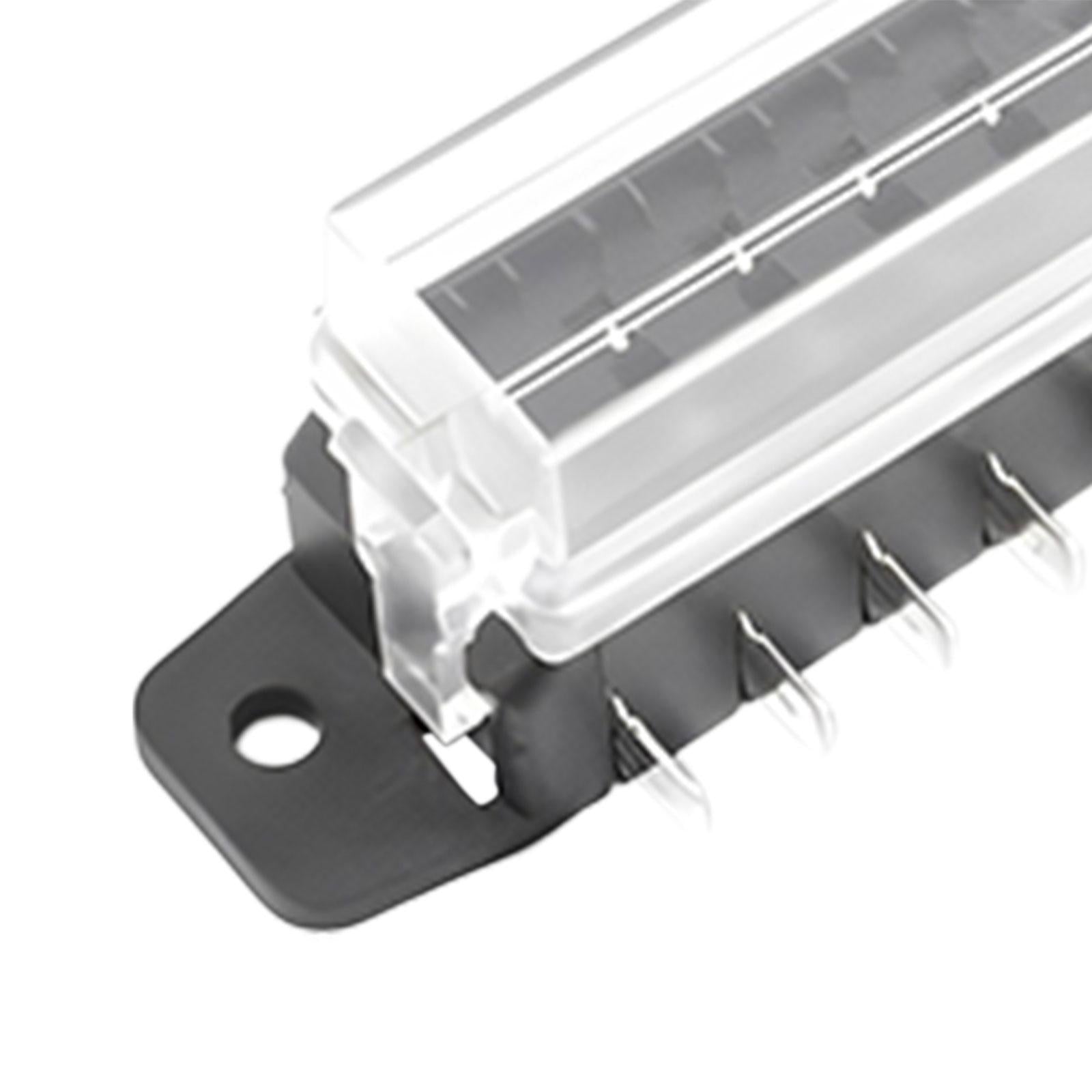 Car Auto Standard Blade Fuse Board Box Convenient Assemble Transparent Cover 8 Way Blade