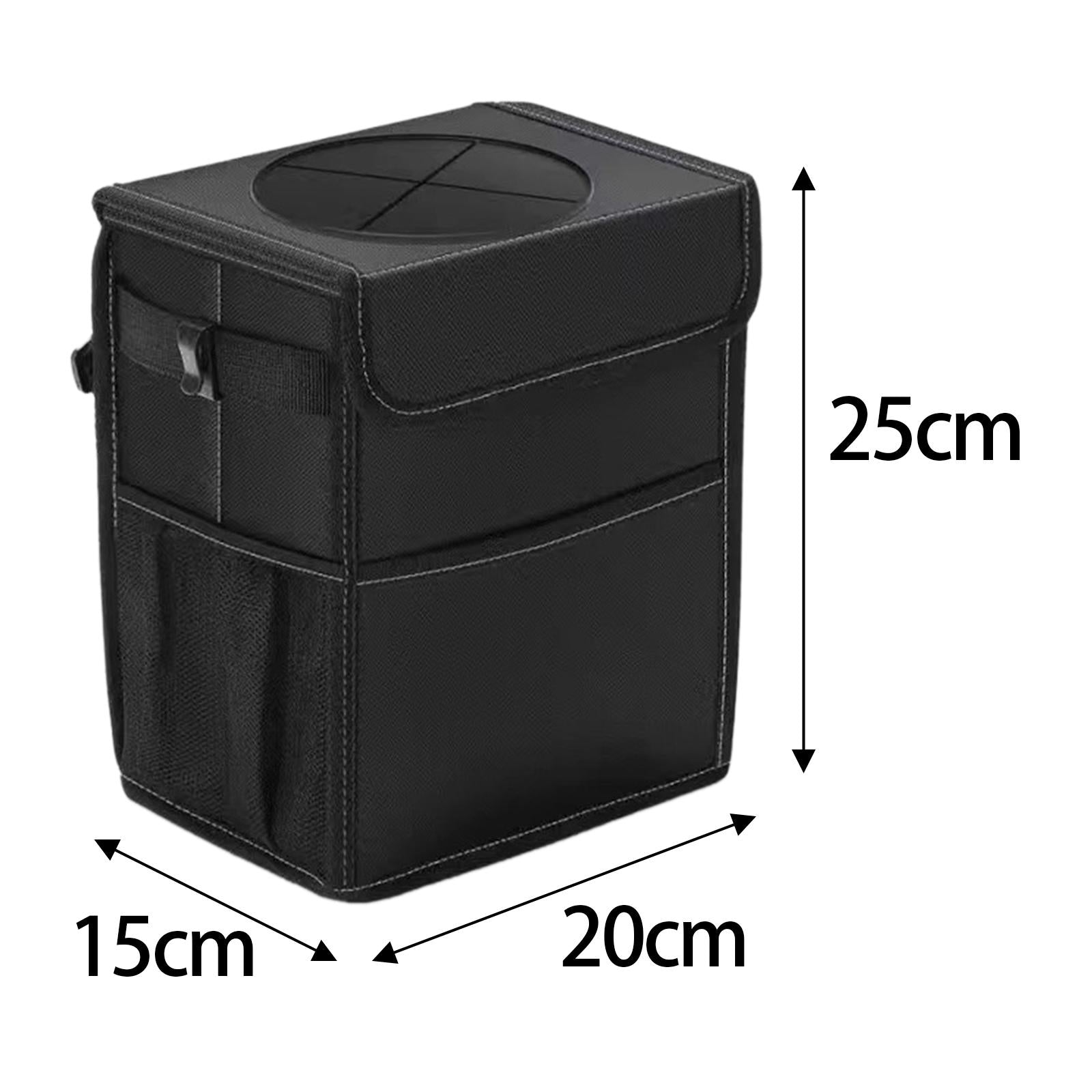 Car Trash Can Leak Anti Portable Black Auto Car Accessories Car Garbage Bin