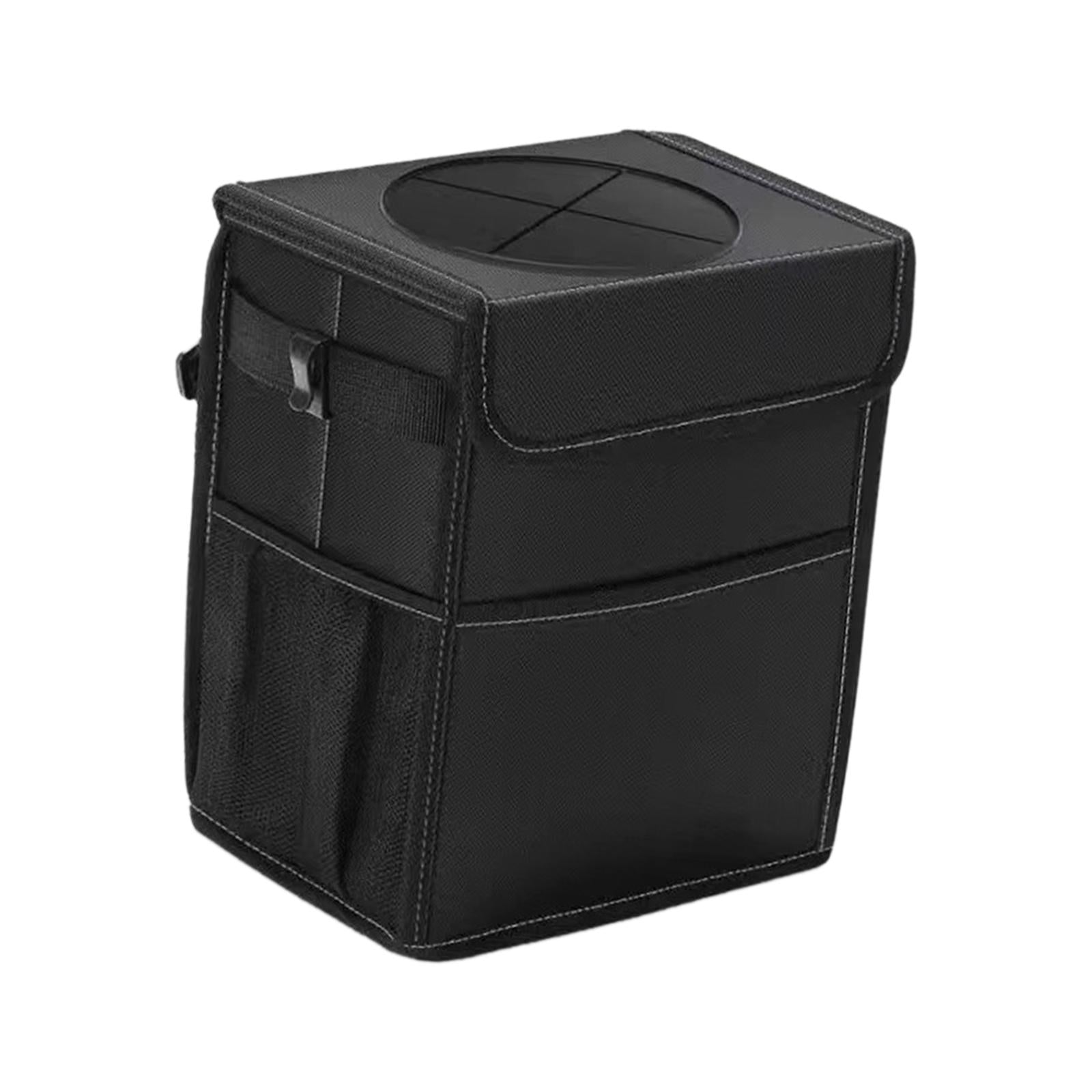 Car Trash Can Leak Anti Portable Black Auto Car Accessories Car Garbage Bin