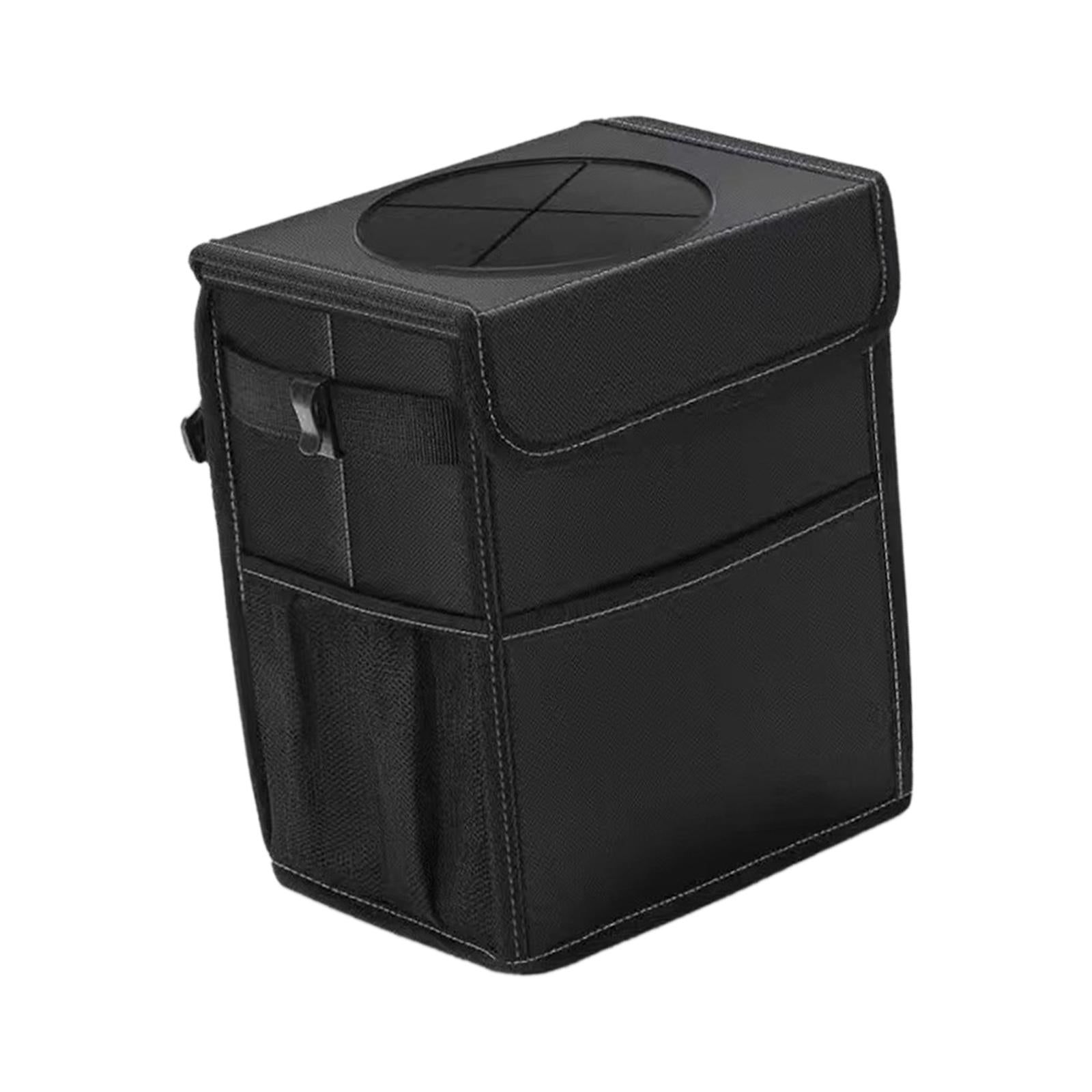 Car Trash Can Leak Anti Portable Black Auto Car Accessories Car Garbage Bin