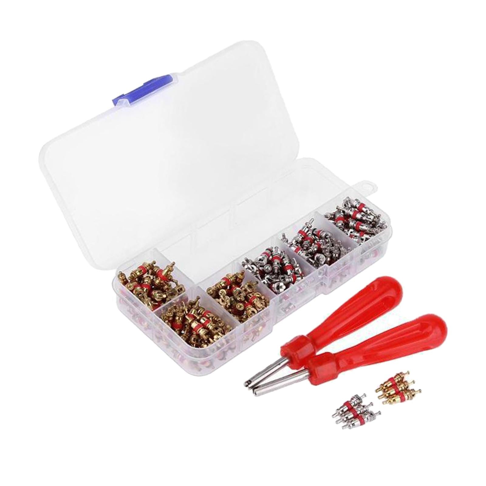 242 Pieces Valve Core Removal Tool Set Wheel Tyre Inner Tube Valve Remover