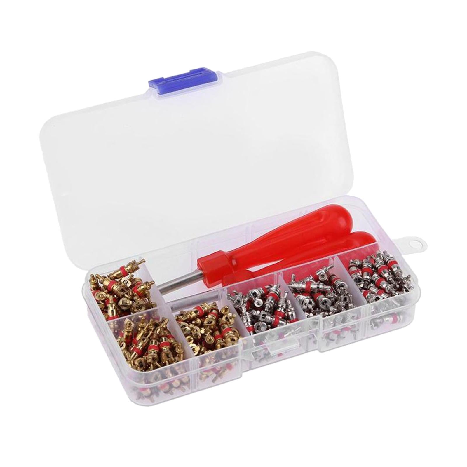 242 Pieces Valve Core Removal Tool Set Wheel Tyre Inner Tube Valve Remover