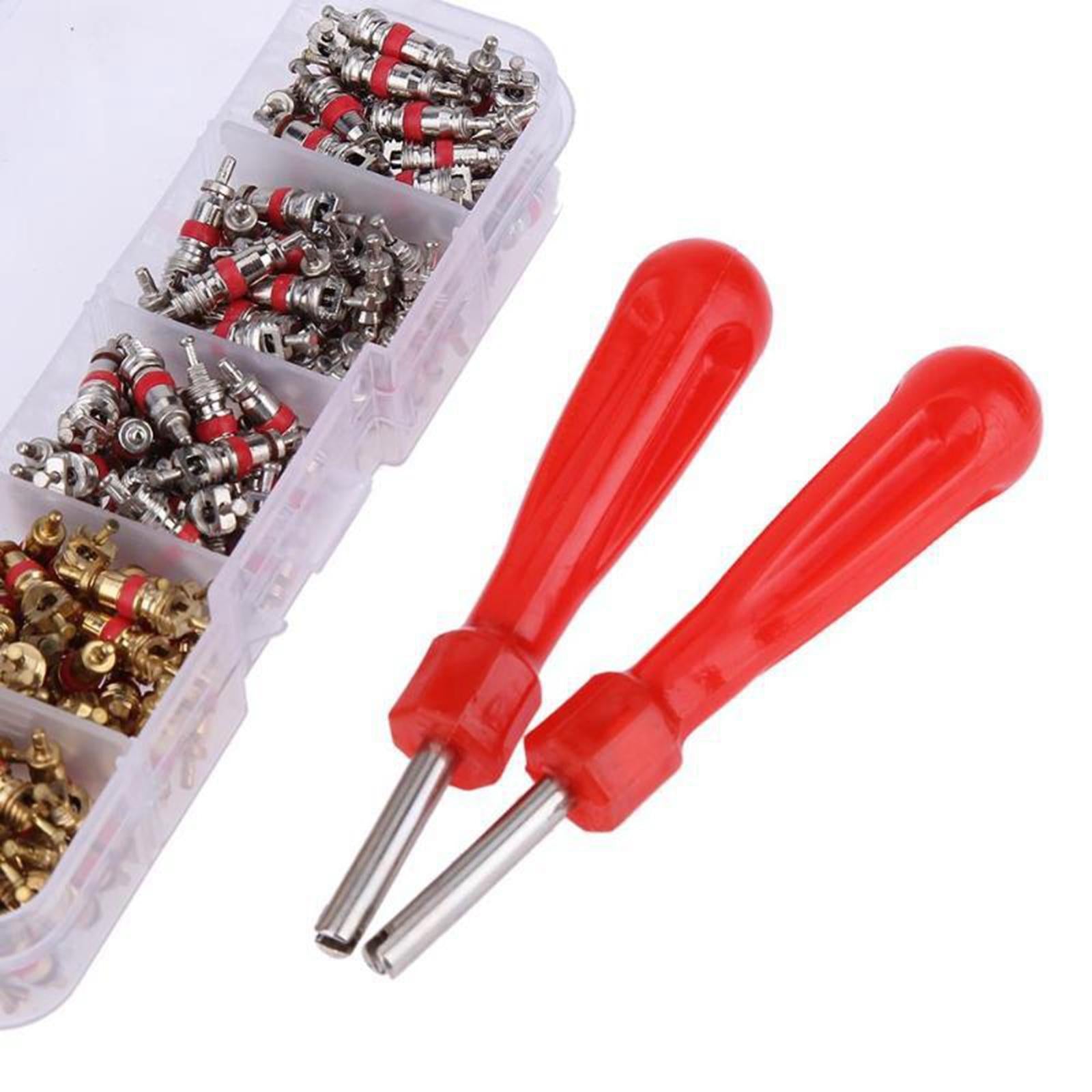 242 Pieces Valve Core Removal Tool Set Wheel Tyre Inner Tube Valve Remover