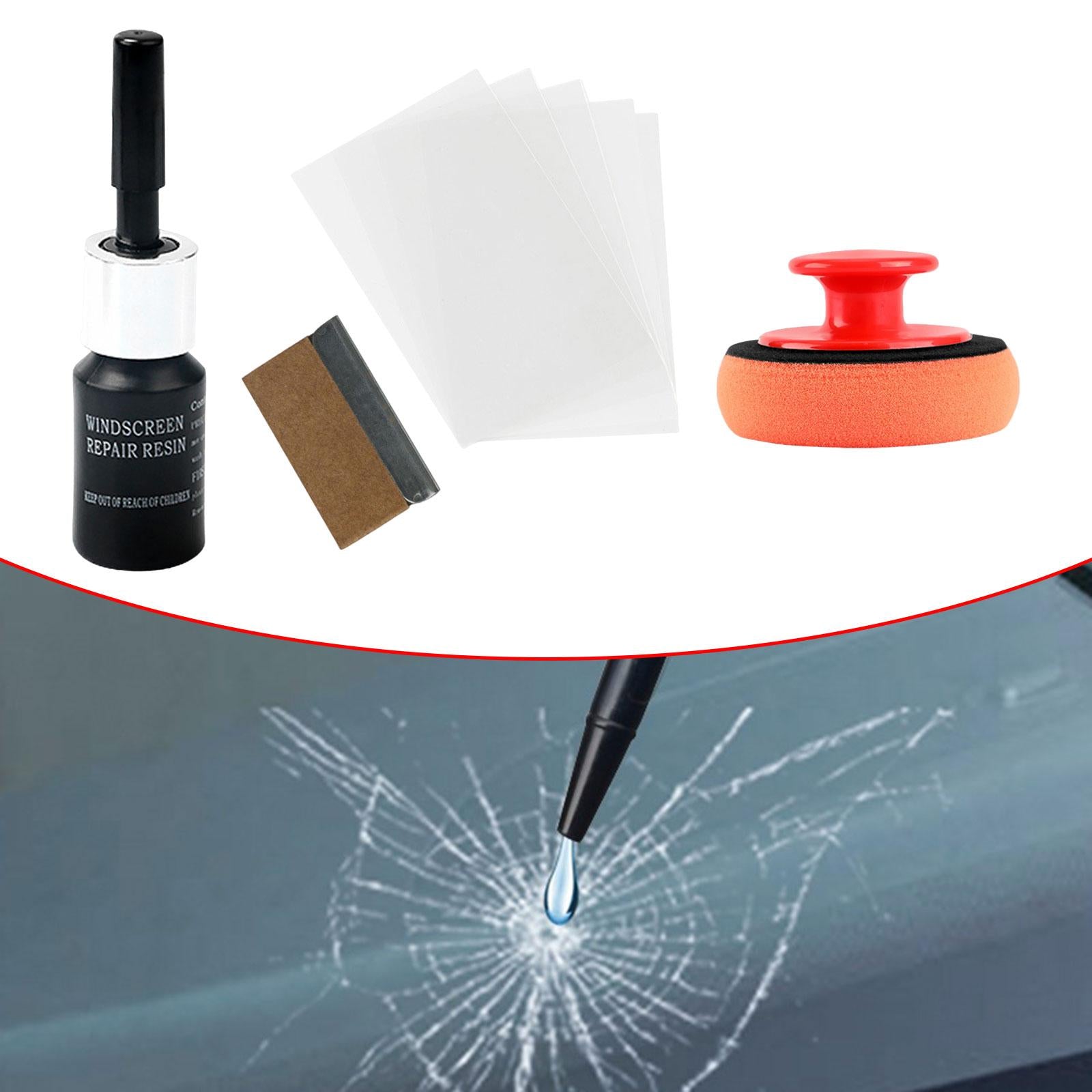 4xCar Windshield Crack Repair Kit Nano Fluid Filler for Star Shaped Crack