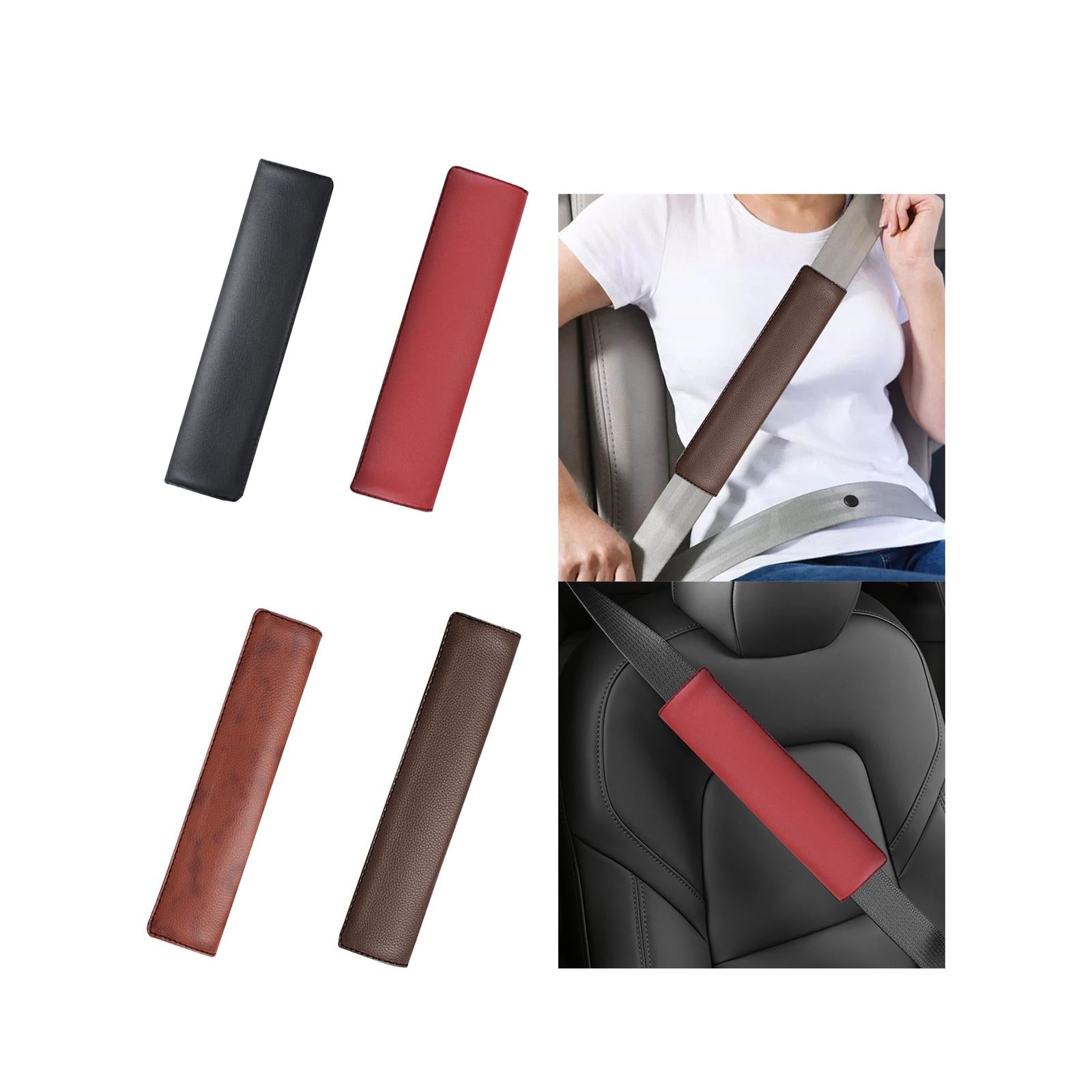 Car Seat Belt Cover Soft Seatbelt Shoulder Pad for SUV Truck Automotive Black