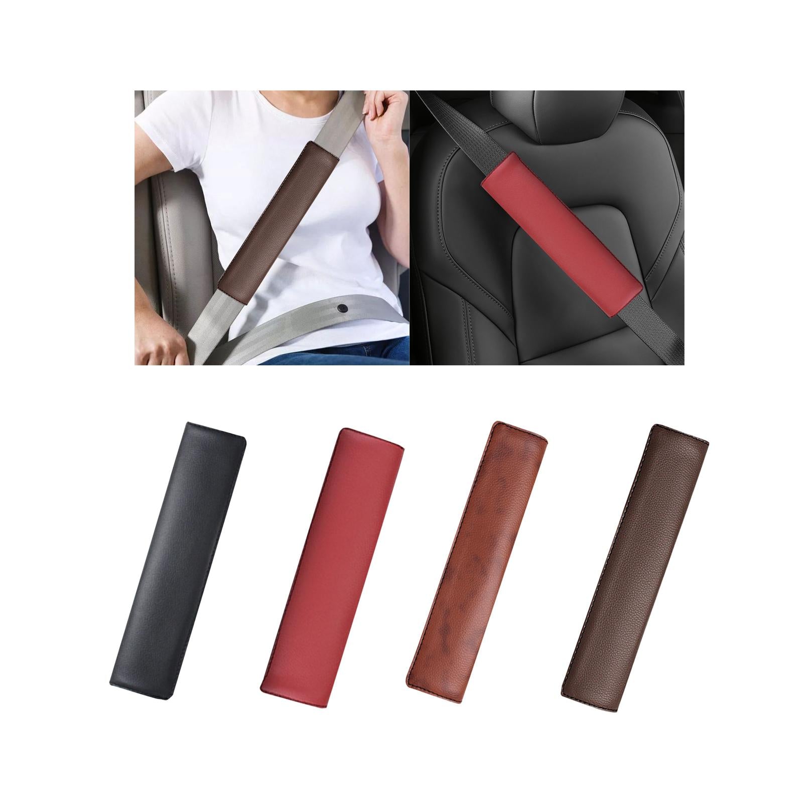 Car Seat Belt Cover Soft Seatbelt Shoulder Pad for SUV Truck Automotive Black