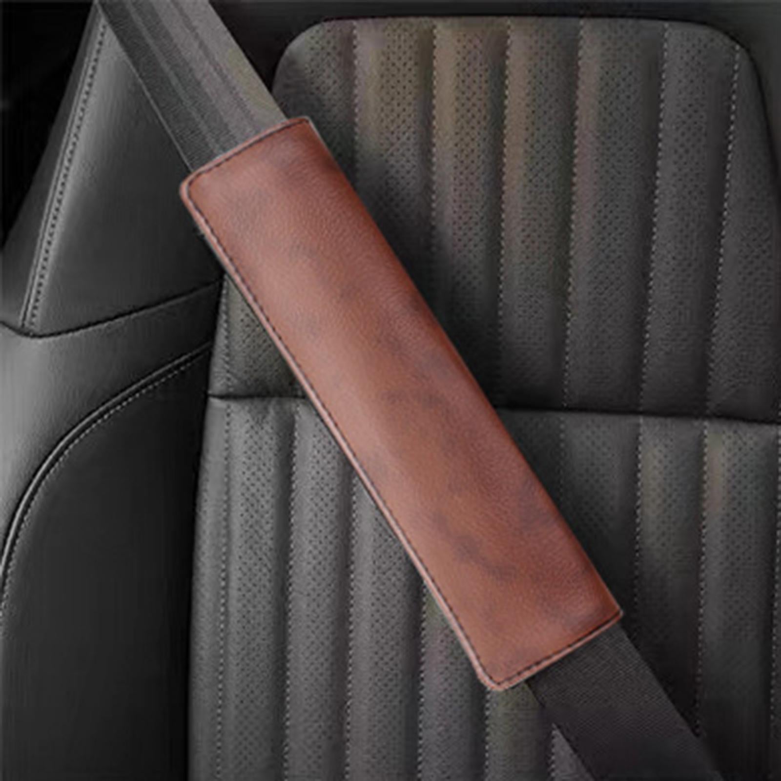 Car Seat Belt Cover Soft Seatbelt Shoulder Pad for SUV Truck Automotive light brown