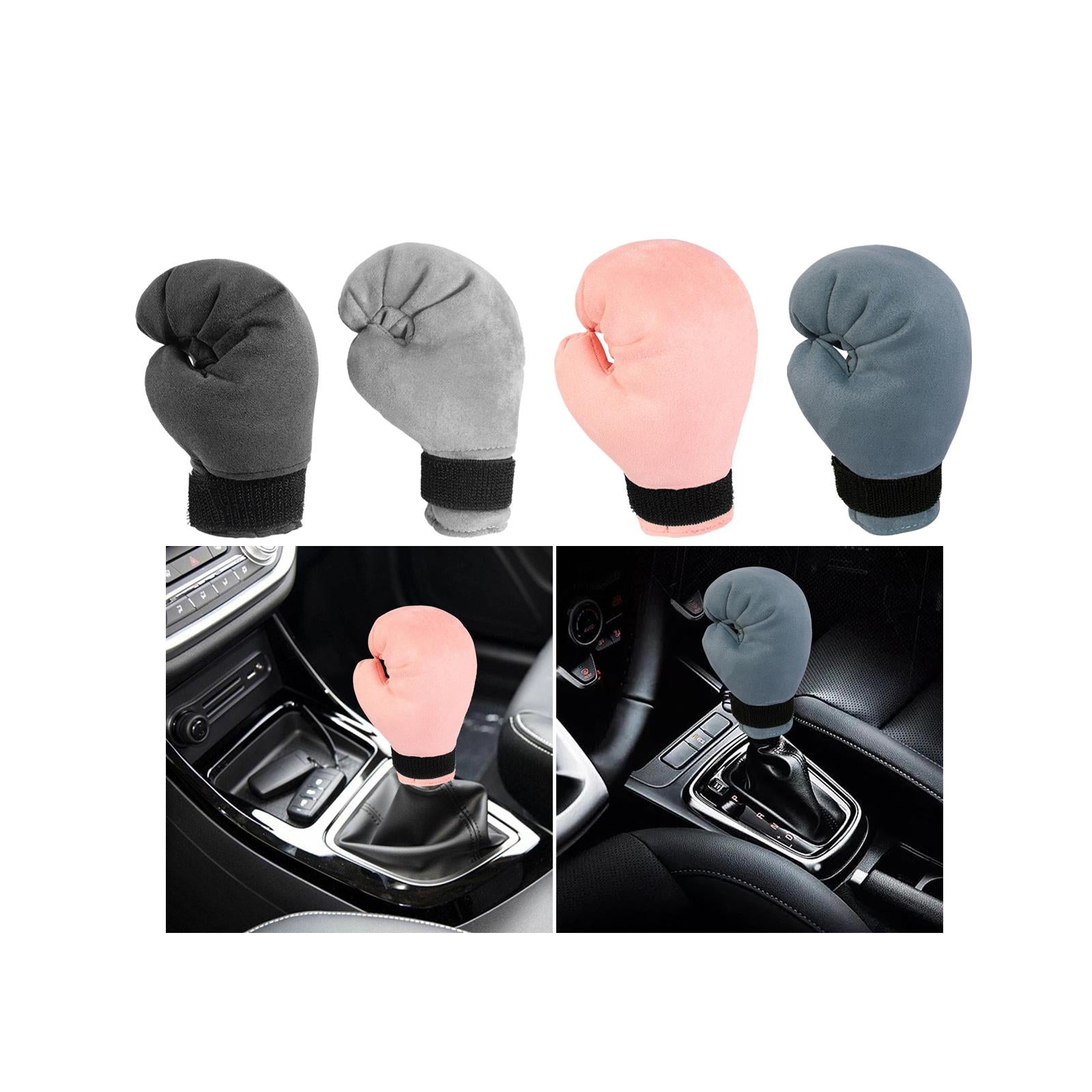 Car Gear Shift Cover, Fashion Boxing Shift Knob Cover for Car Truck SUV Black
