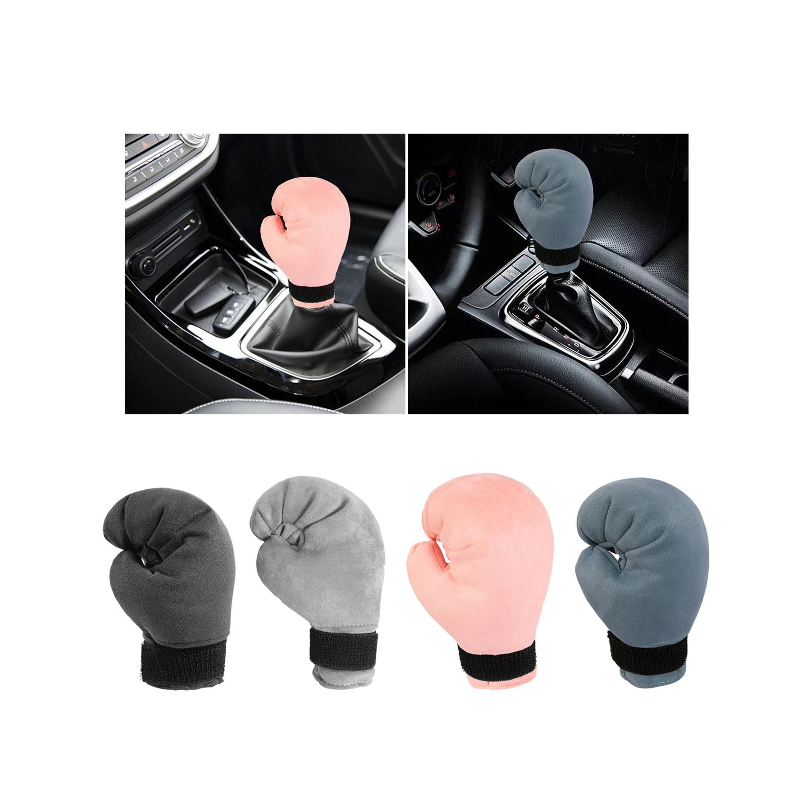 Car Gear Shift Cover, Fashion Boxing Shift Knob Cover for Car Truck SUV Black