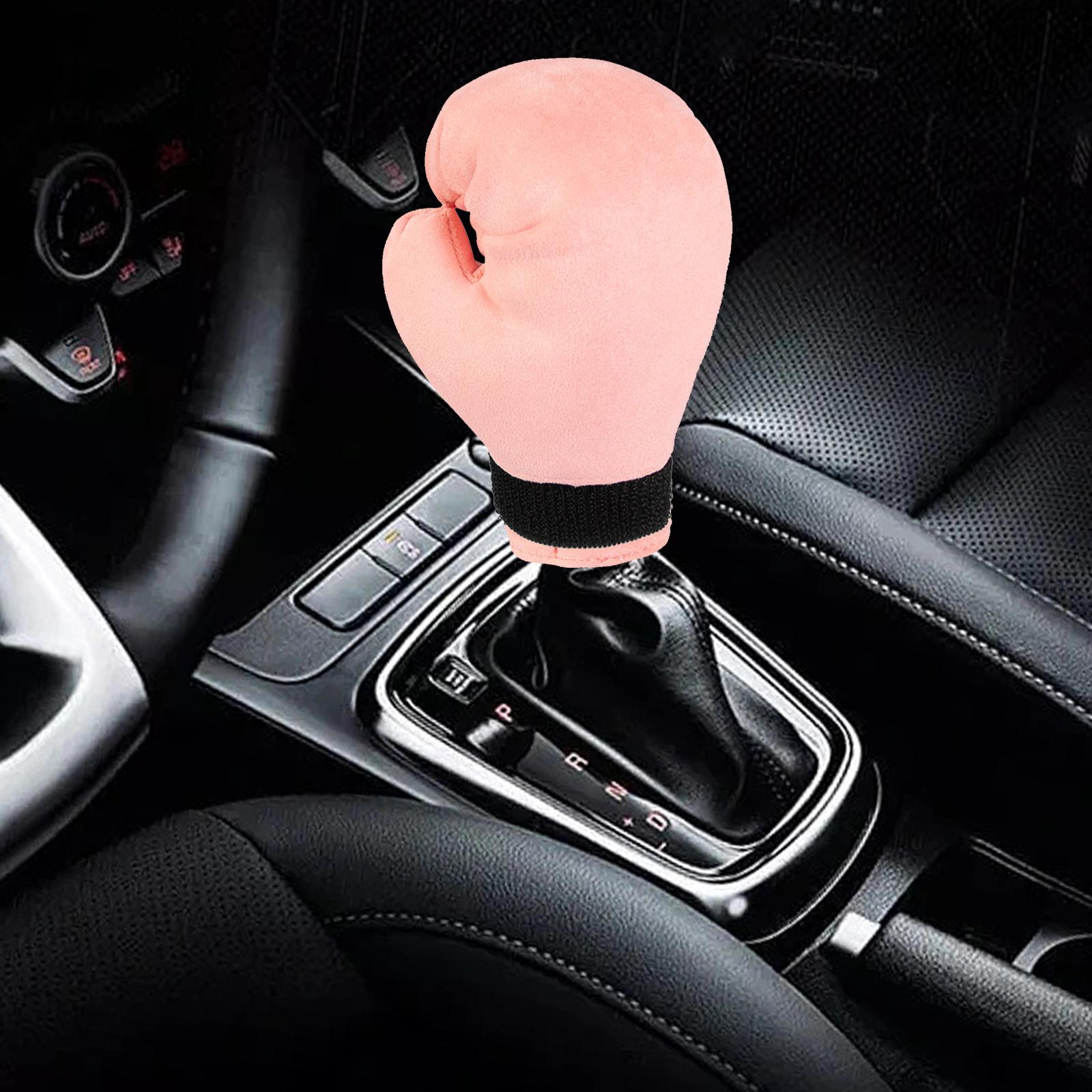 Car Gear Shift Cover, Fashion Boxing Shift Knob Cover for Car Truck SUV Pink