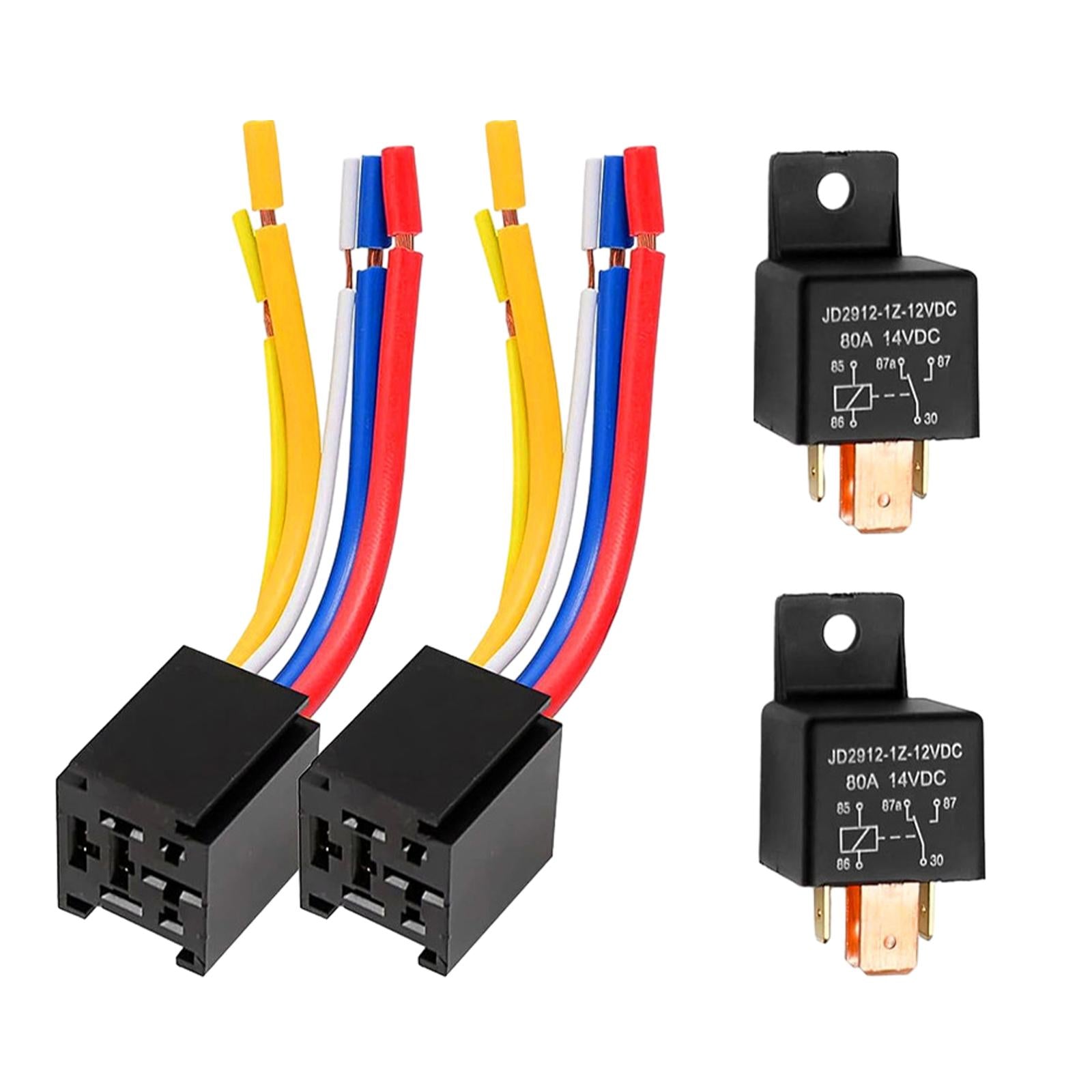 Car Relay with Harness 80Amp 12V Jd2912-1Z-12VDC for Vehicle Motorcycle