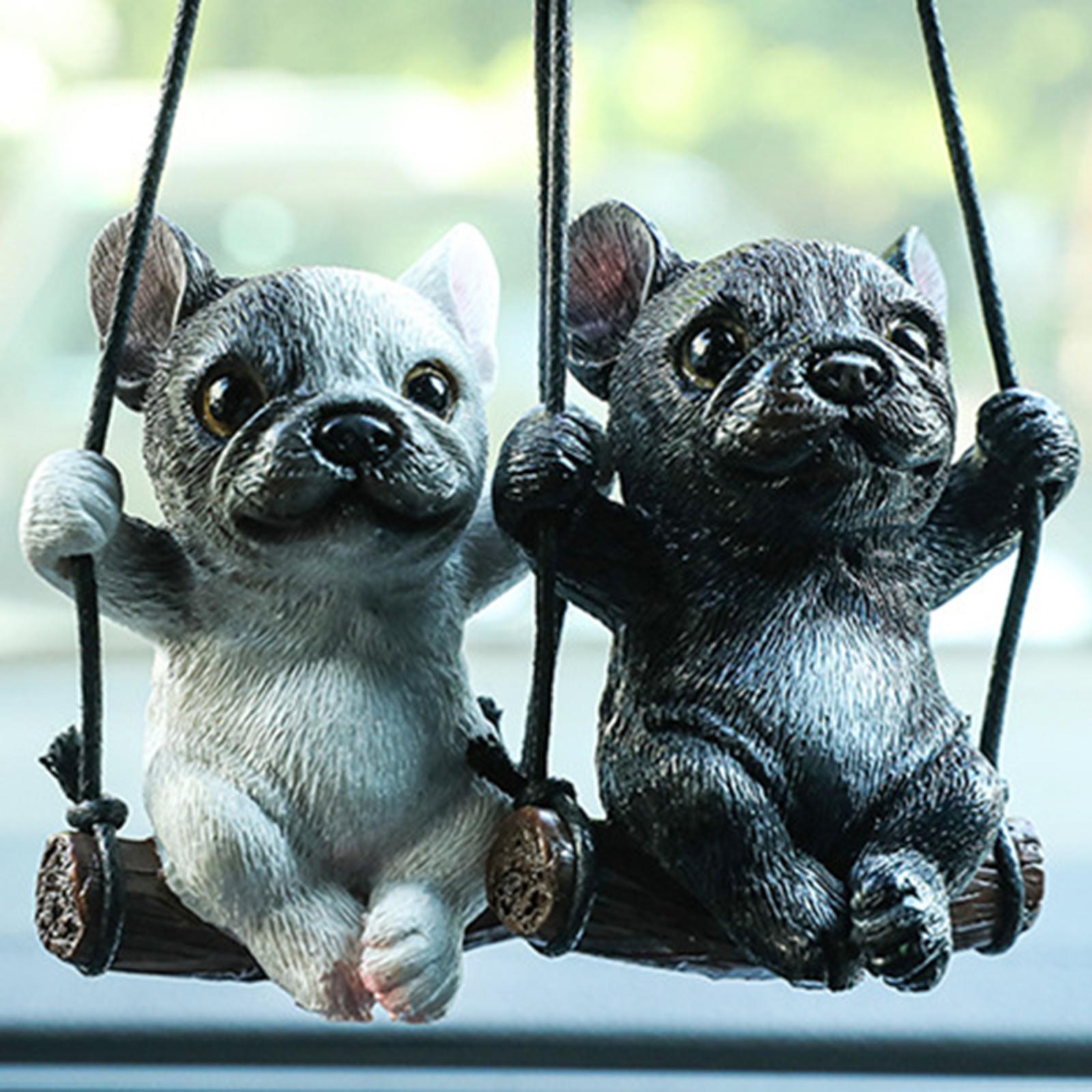 Dog Pendant for Car Rear View Mirror Charm for Backpacks Home Cafes Style A