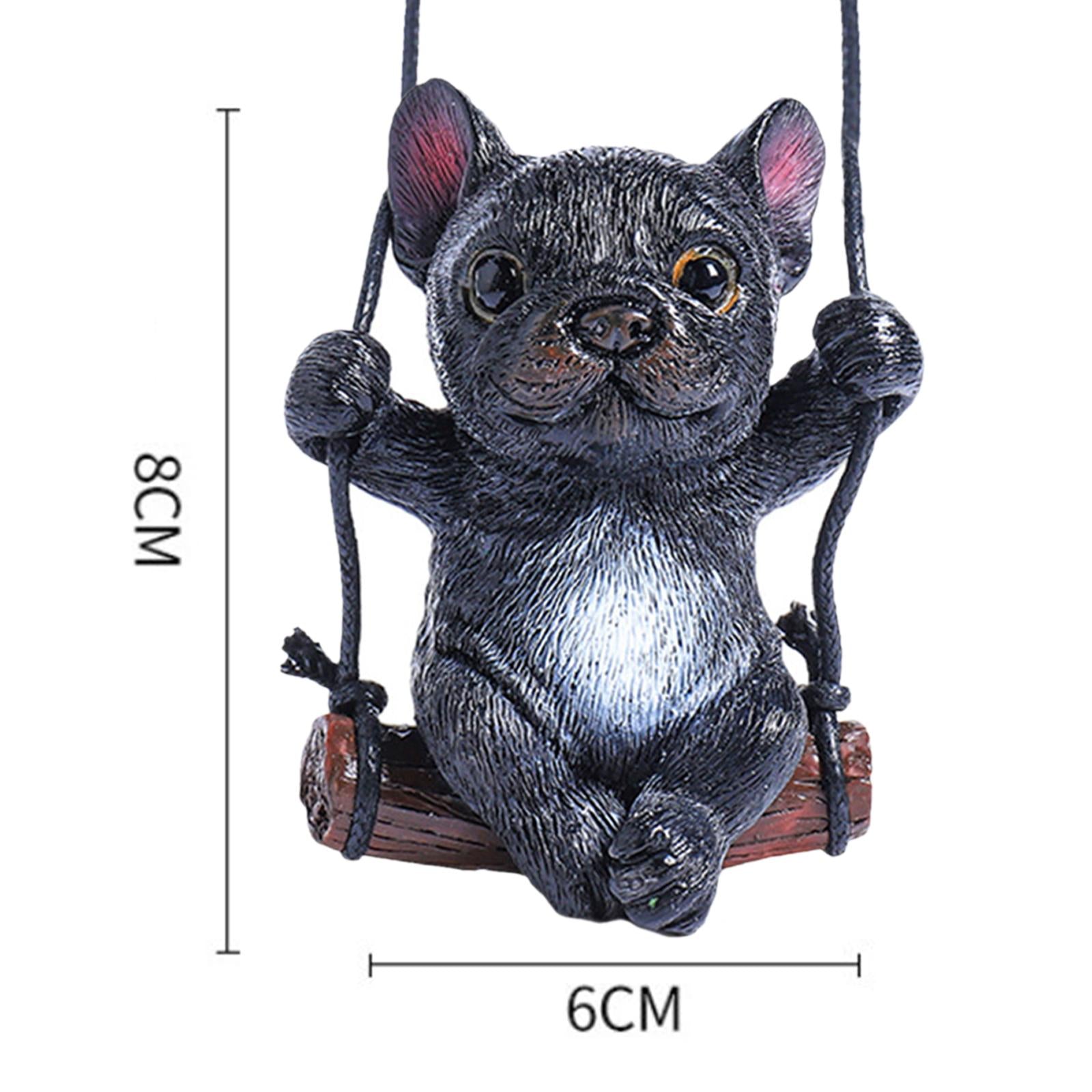 Dog Pendant for Car Rear View Mirror Charm for Backpacks Home Cafes Style B