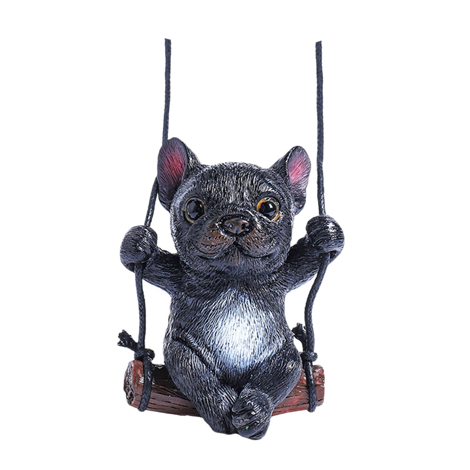 Dog Pendant for Car Rear View Mirror Charm for Backpacks Home Cafes Style B