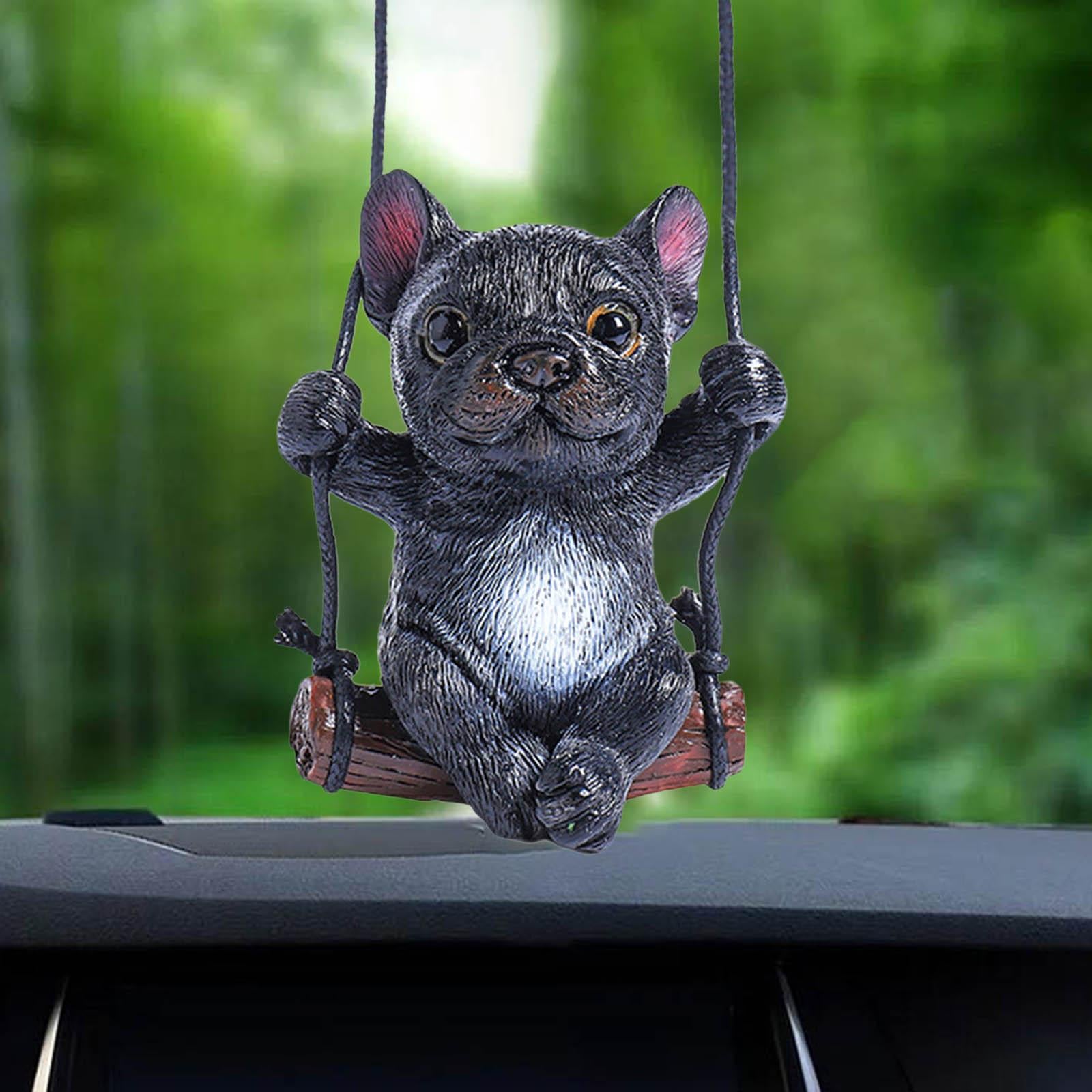Dog Pendant for Car Rear View Mirror Charm for Backpacks Home Cafes Style B