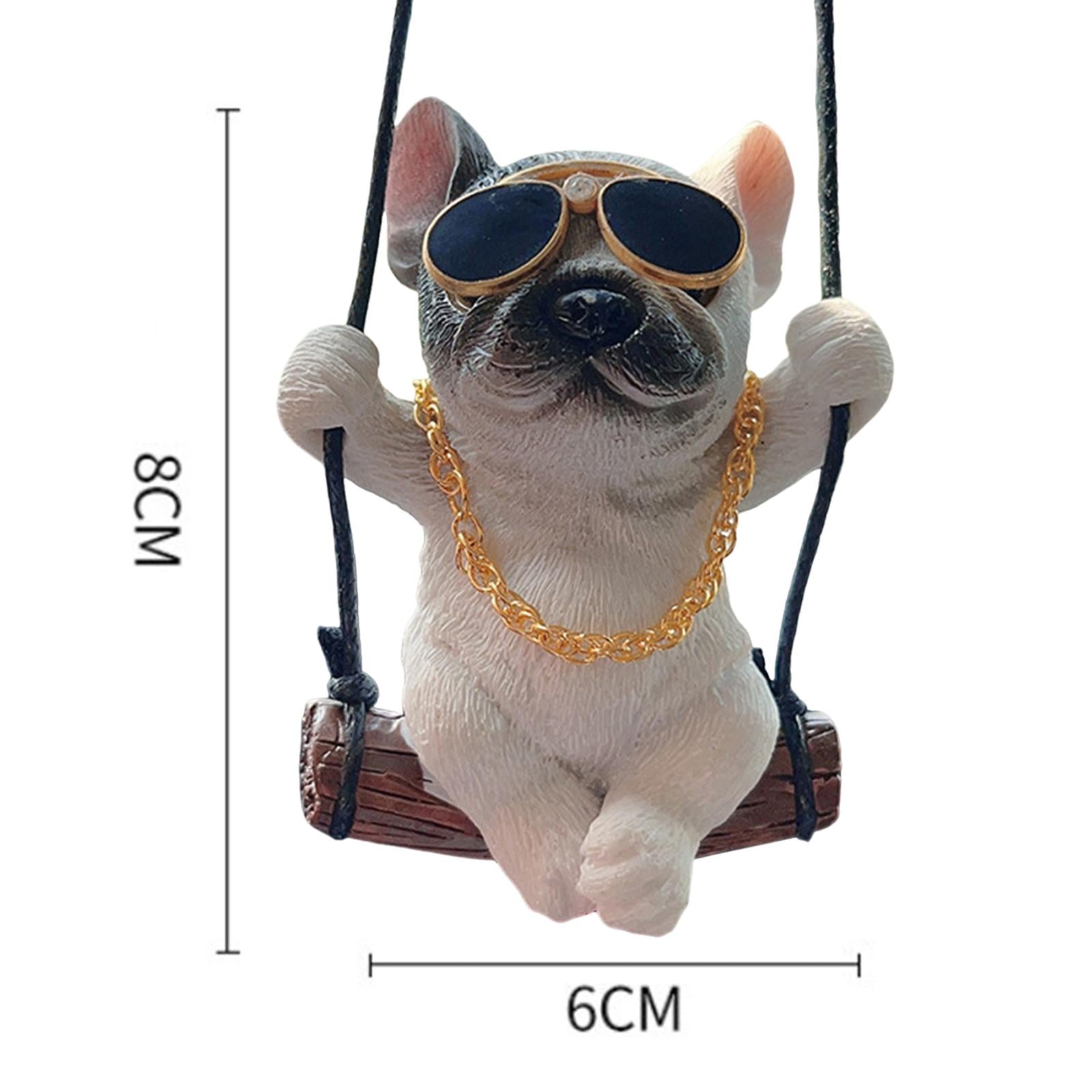 Dog Pendant for Car Rear View Mirror Charm for Backpacks Home Cafes Style C