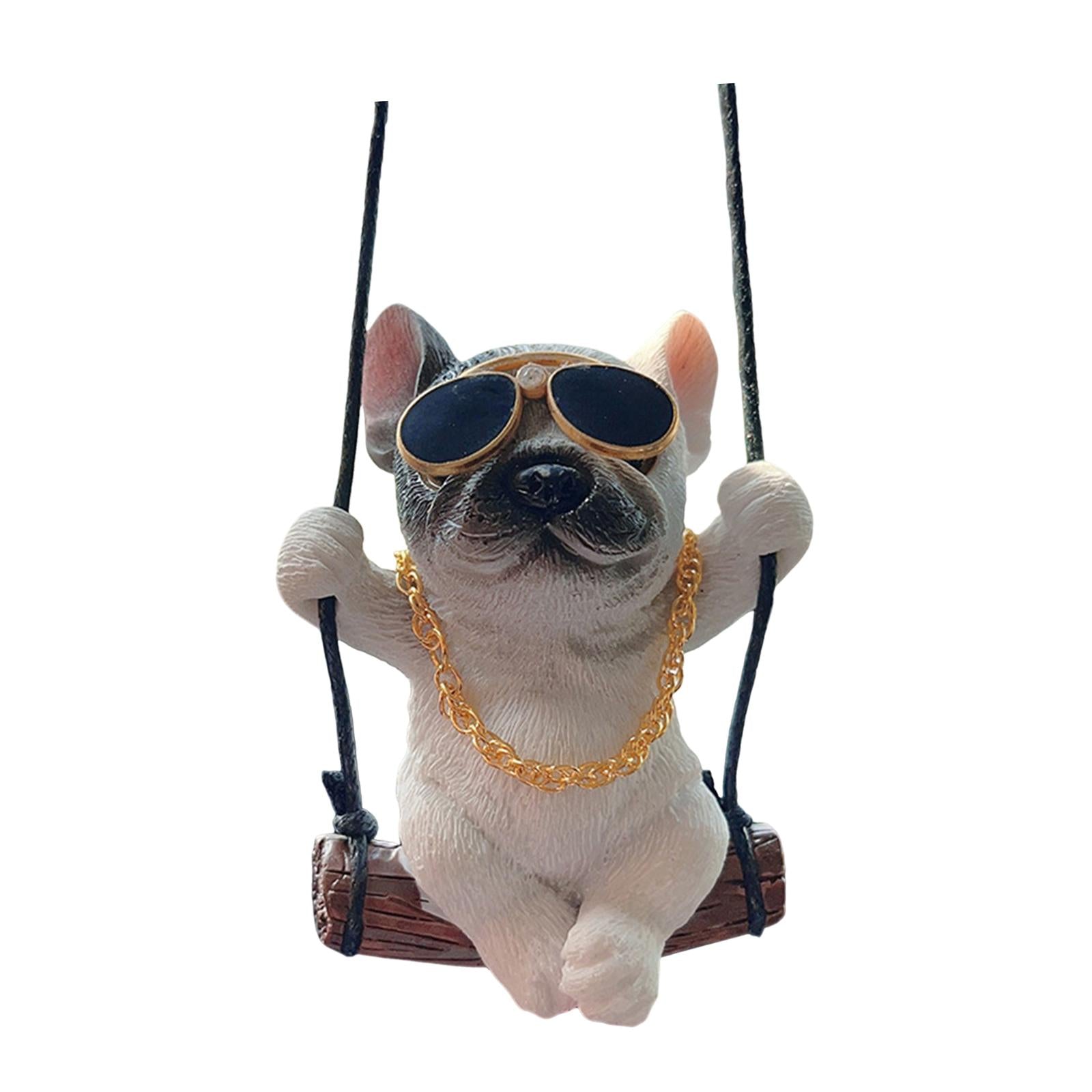 Dog Pendant for Car Rear View Mirror Charm for Backpacks Home Cafes Style C