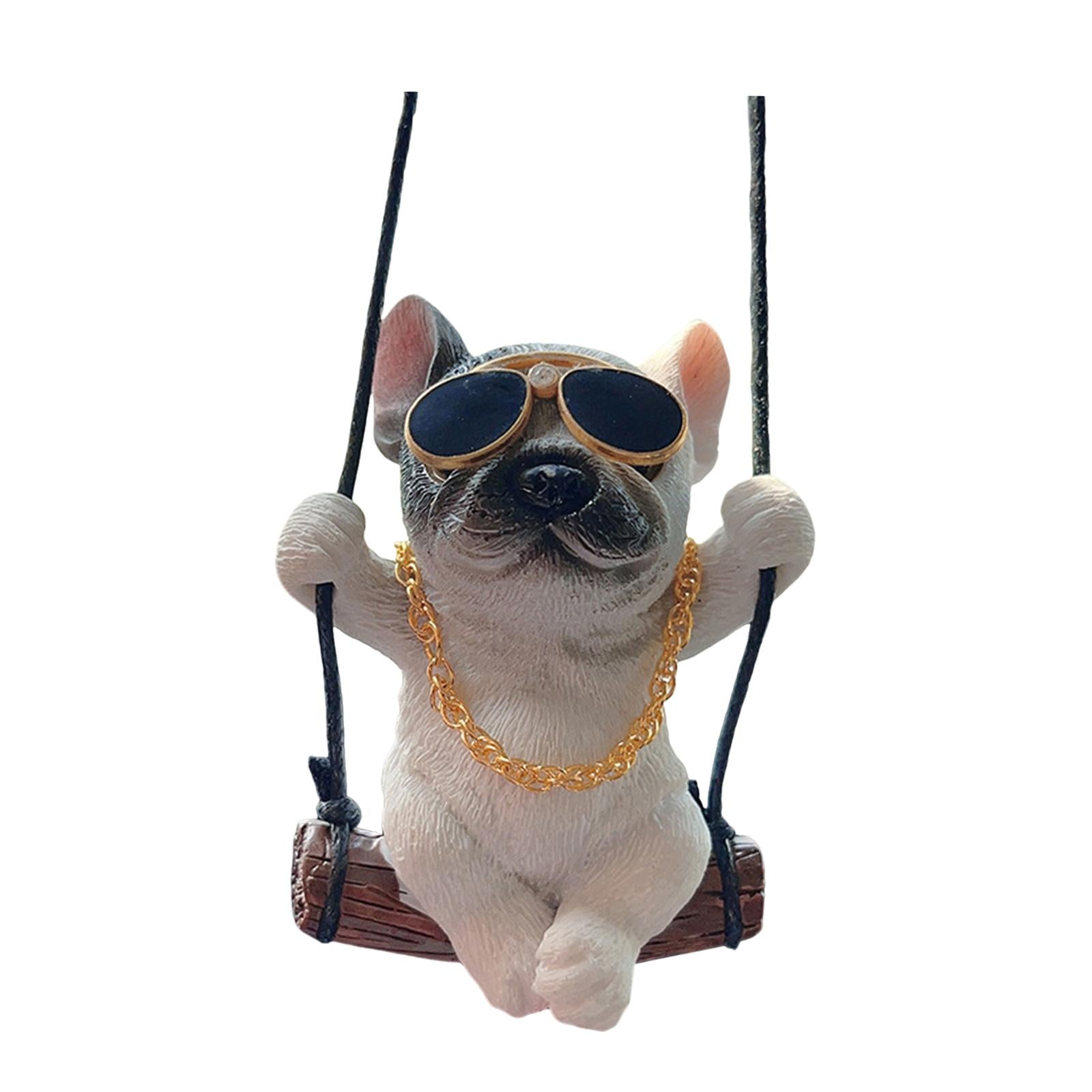 Dog Pendant for Car Rear View Mirror Charm for Backpacks Home Cafes Style C