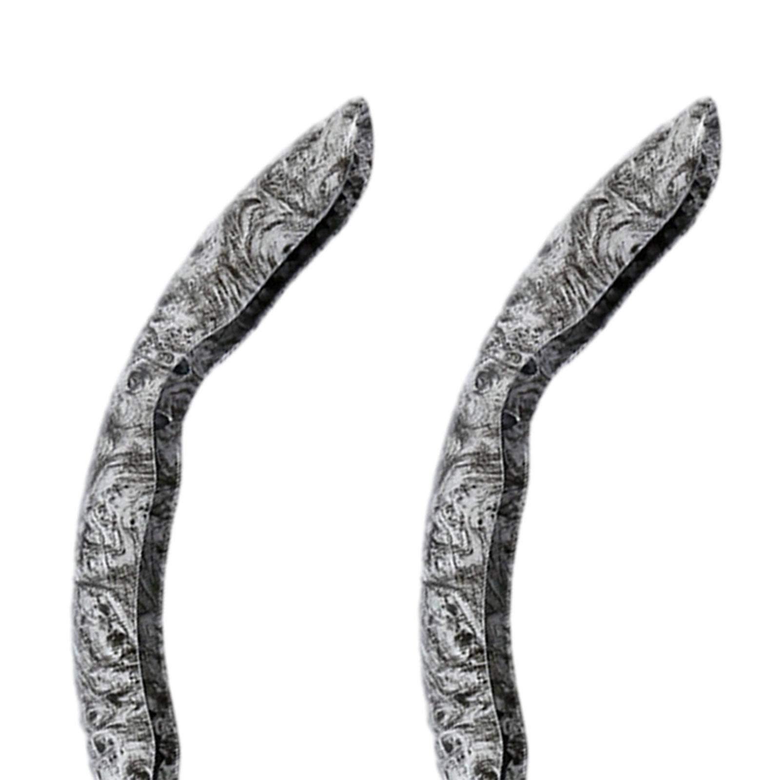 2 Pieces Car Steering Wheel Covers Durable Smooth Auto Interior Accessories gray