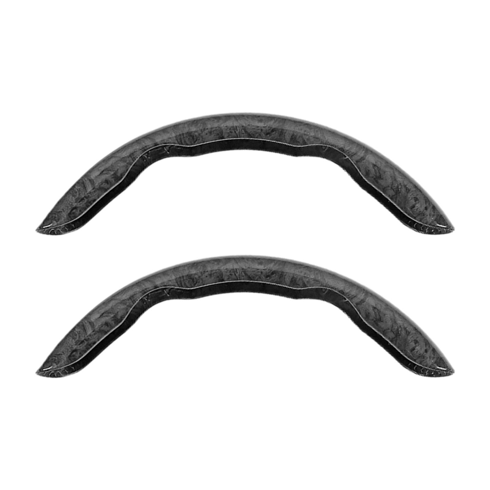 2 Pieces Car Steering Wheel Covers Durable Smooth Auto Interior Accessories black