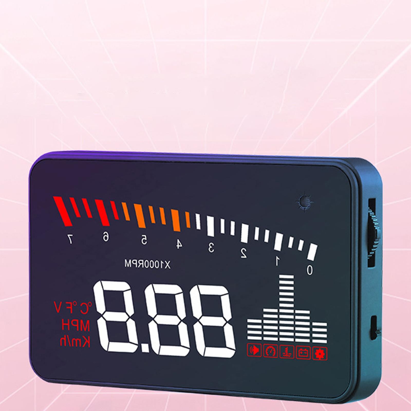 Car Head-up Display 3.5inch Screen Cars Speedometer Windshield Projector