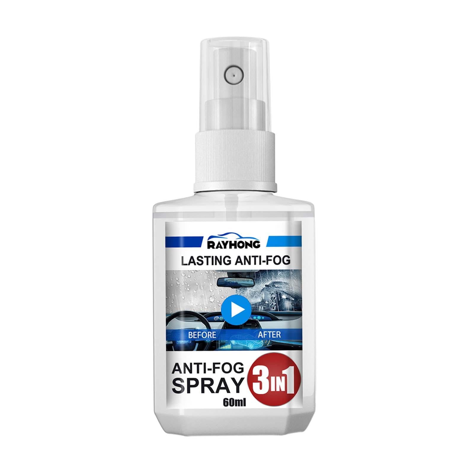 2x3 in 1 Anti Fog Spray 2 Liquid Cleaner and Protector for Suvs Mirrors