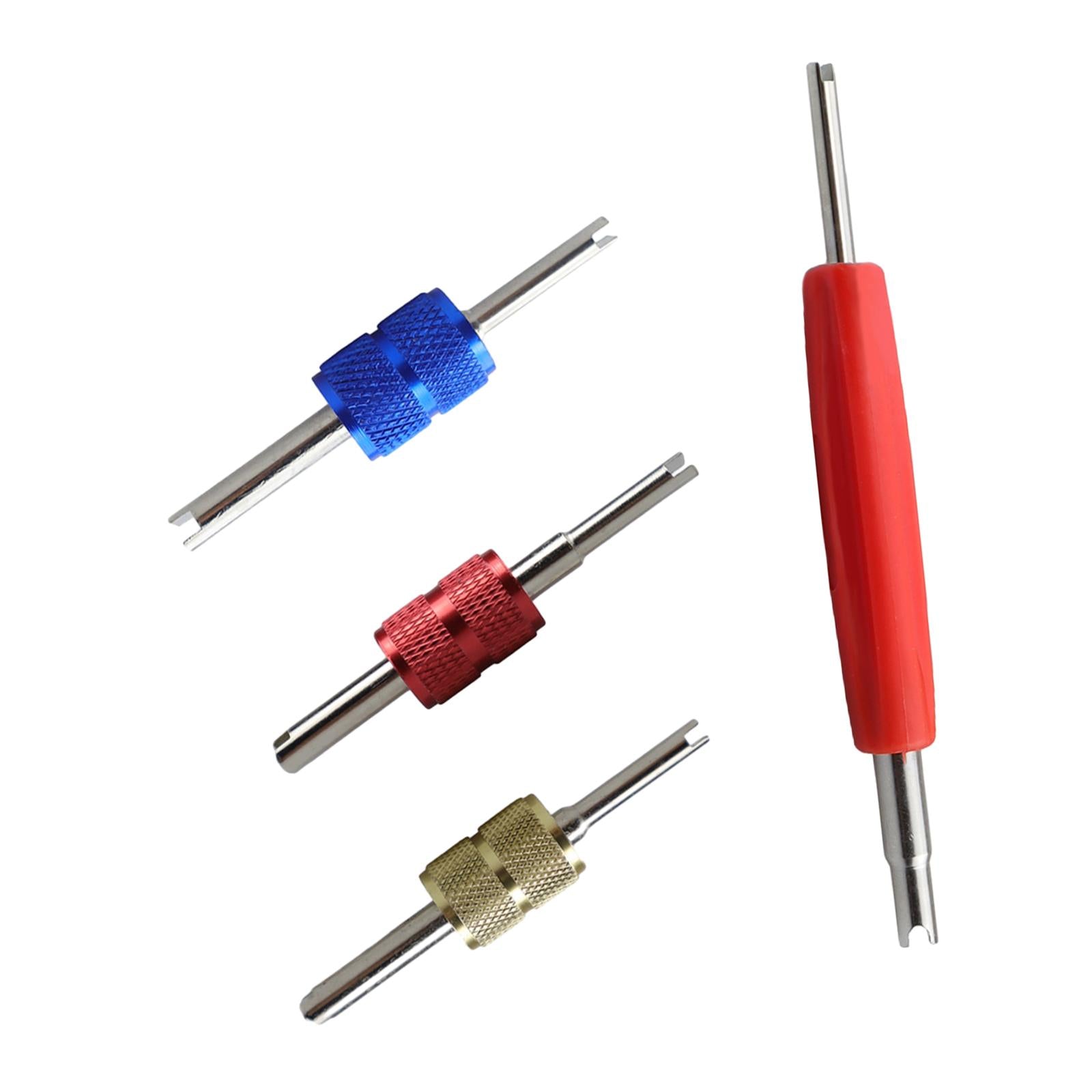 4 Pieces Tire Valve Stem Removal Air Conditioning Valve Core Remover