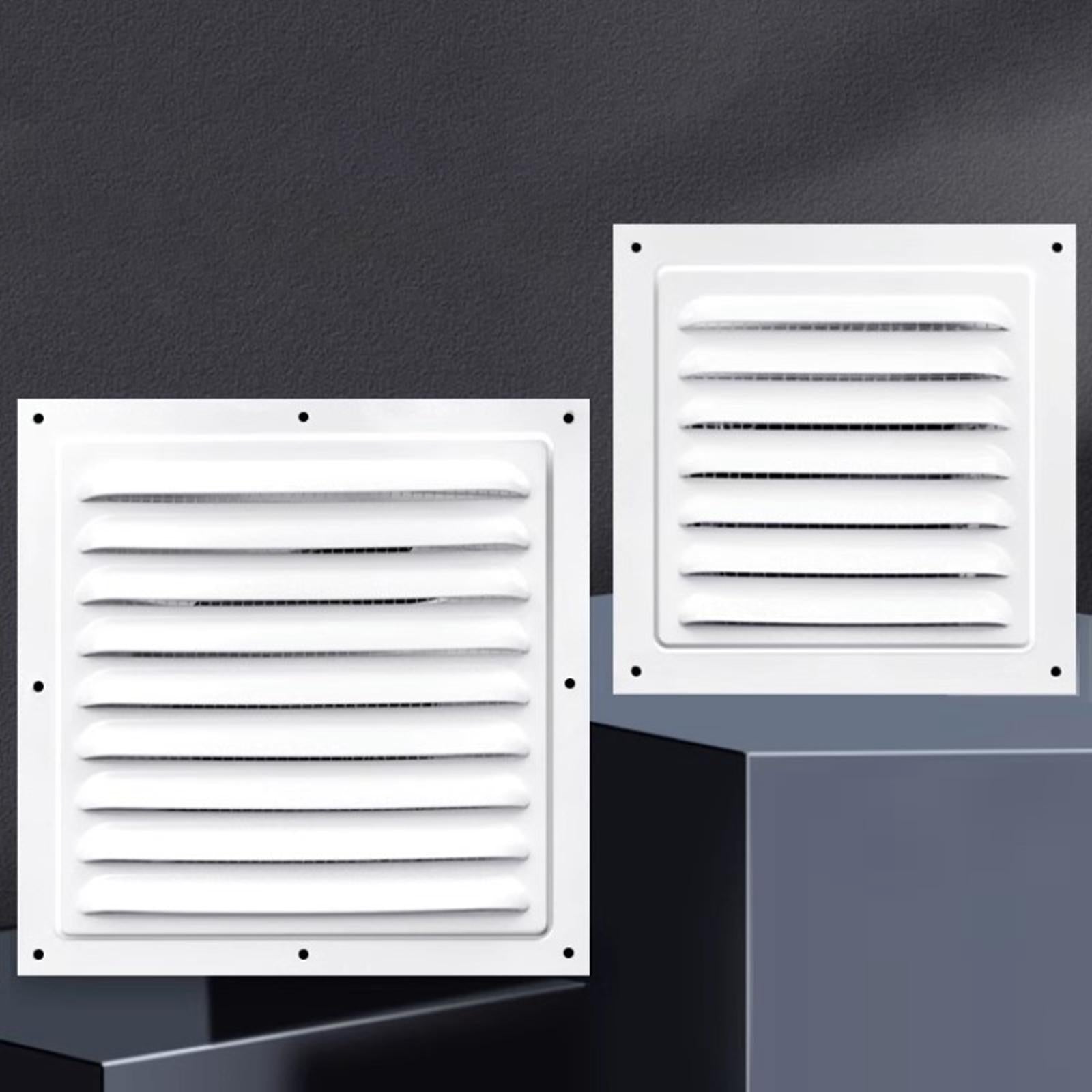 2xAir Vent Cover Aluminum Alloy Air Vent Grille for Campers Wall Bathroom 15cm