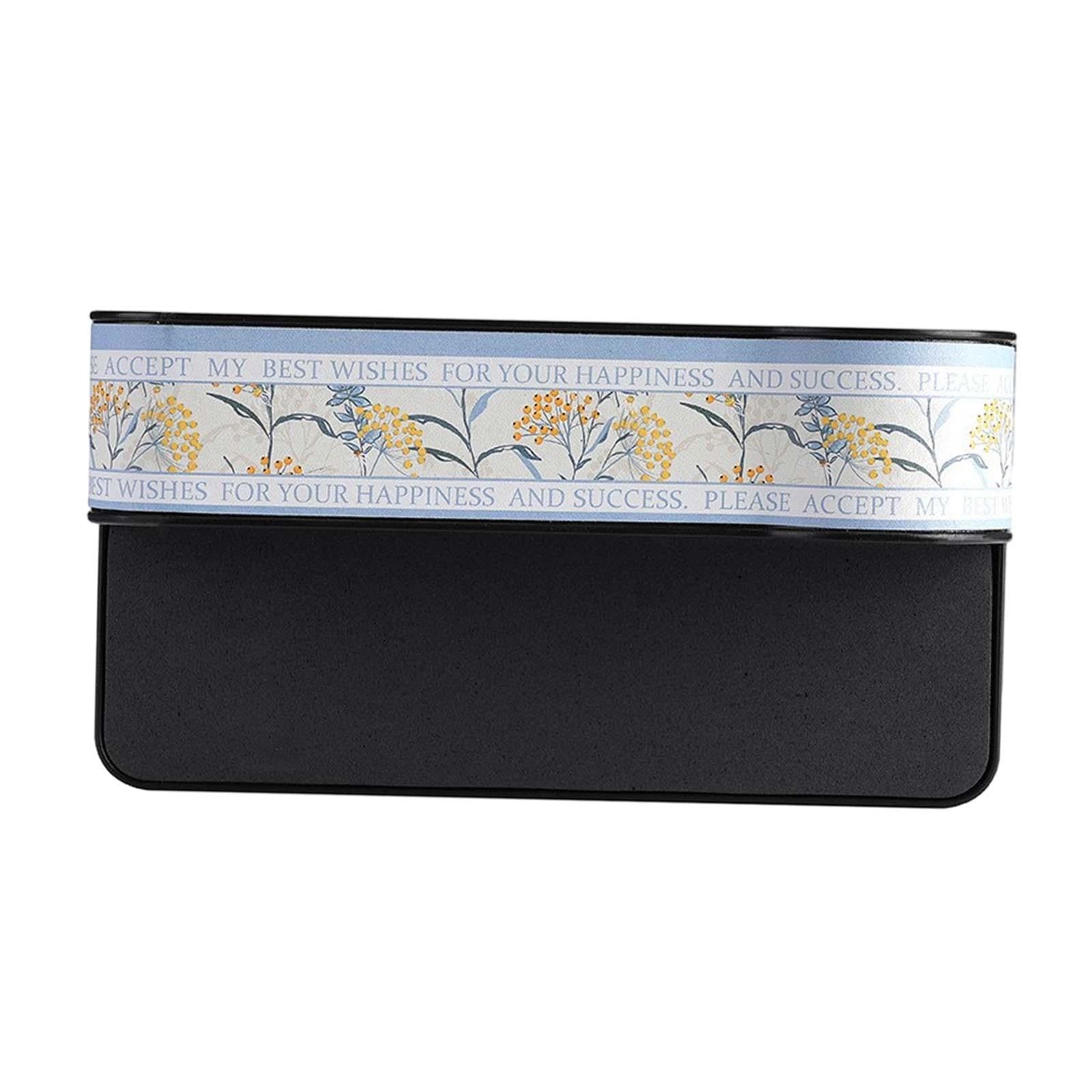 Car Front Seat Slit Storage Box with Bottle Organizer Durable Multifunctional Driver Seat