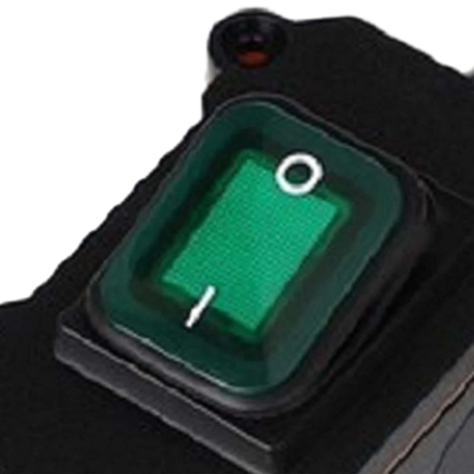 Inline Cord Switch Multiuse Sturdy with Indicator Light for Floor Lamps Green