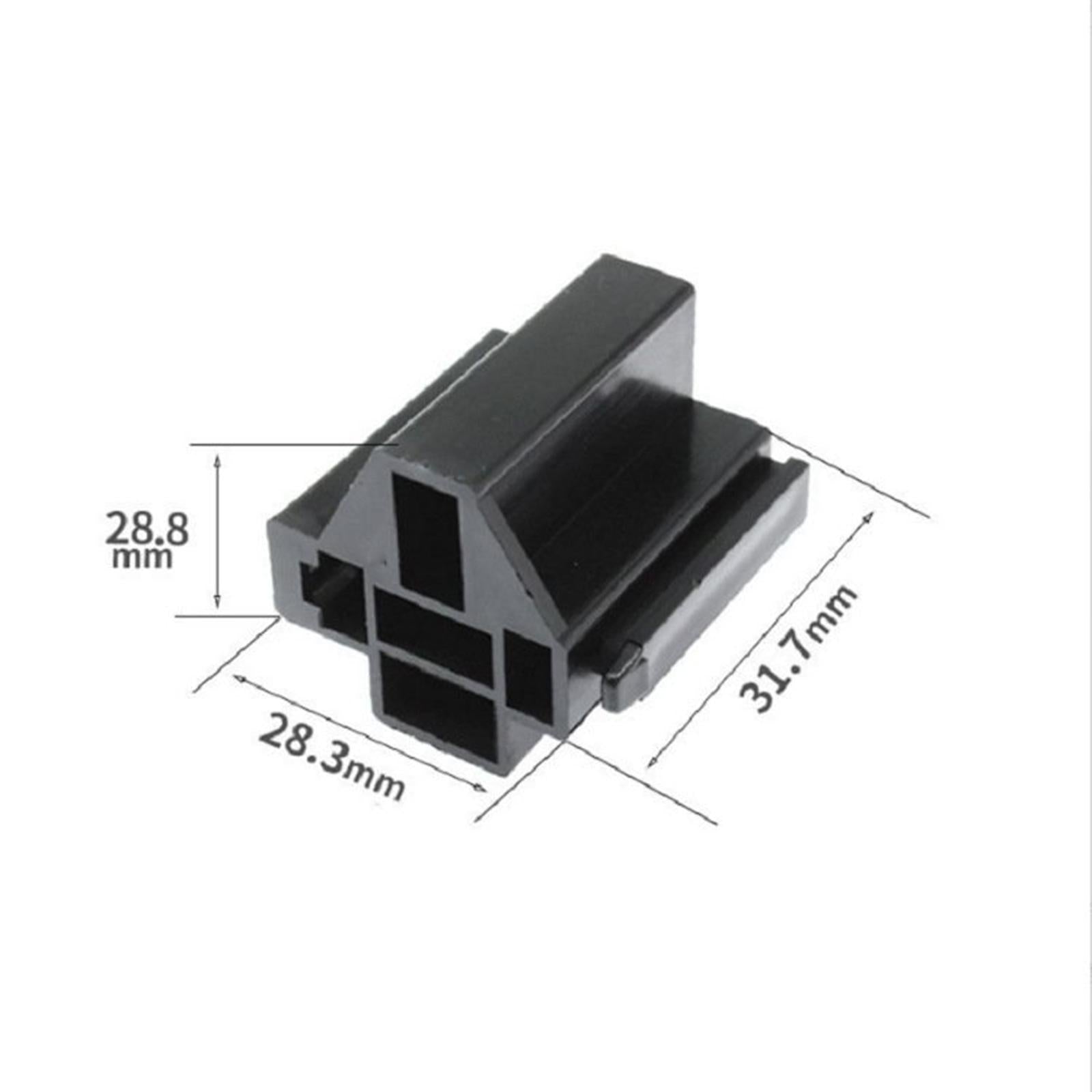 10 Pieces 5 Pin Automotive Relay Socket Connector Holders 80A Replace Parts
