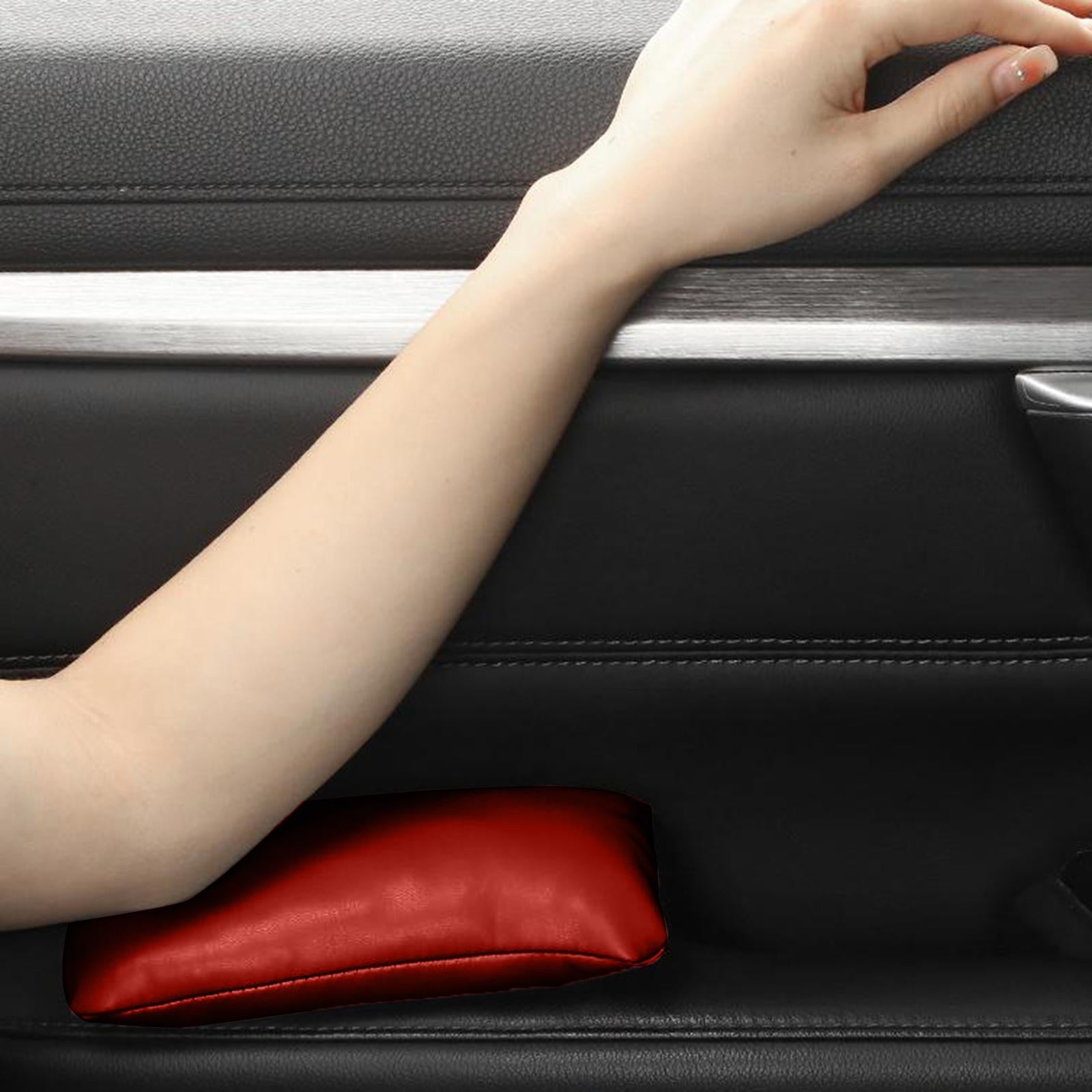 Car Knee Pad Cushion Car Center Console Knee Leg Elbow Cushion Pad Universal red