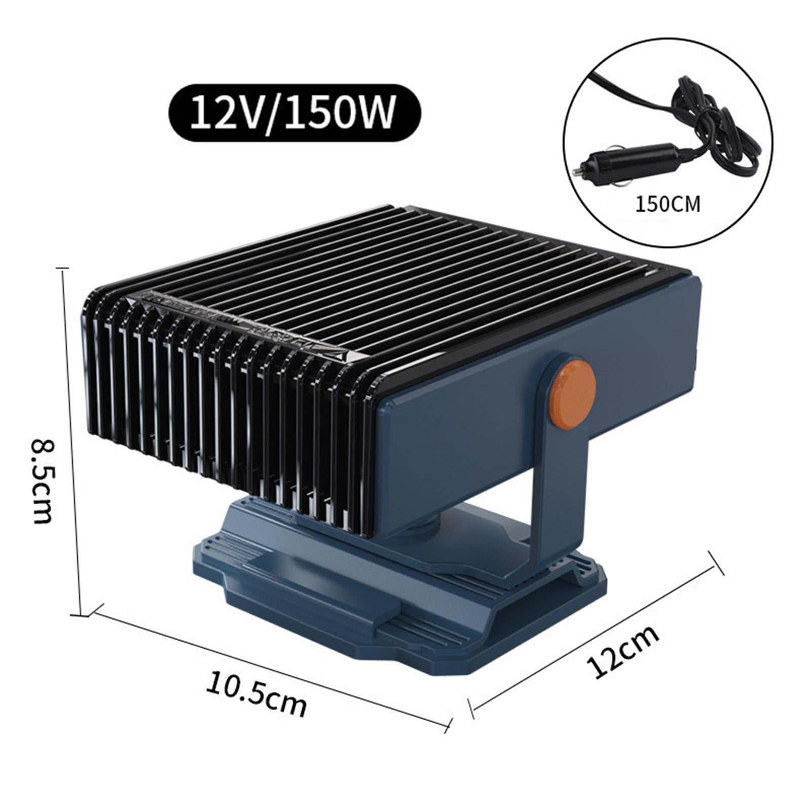 Car Heater Quick Heating 12V 150W Auto Heating Fan for Vehicles Boat RV Blue