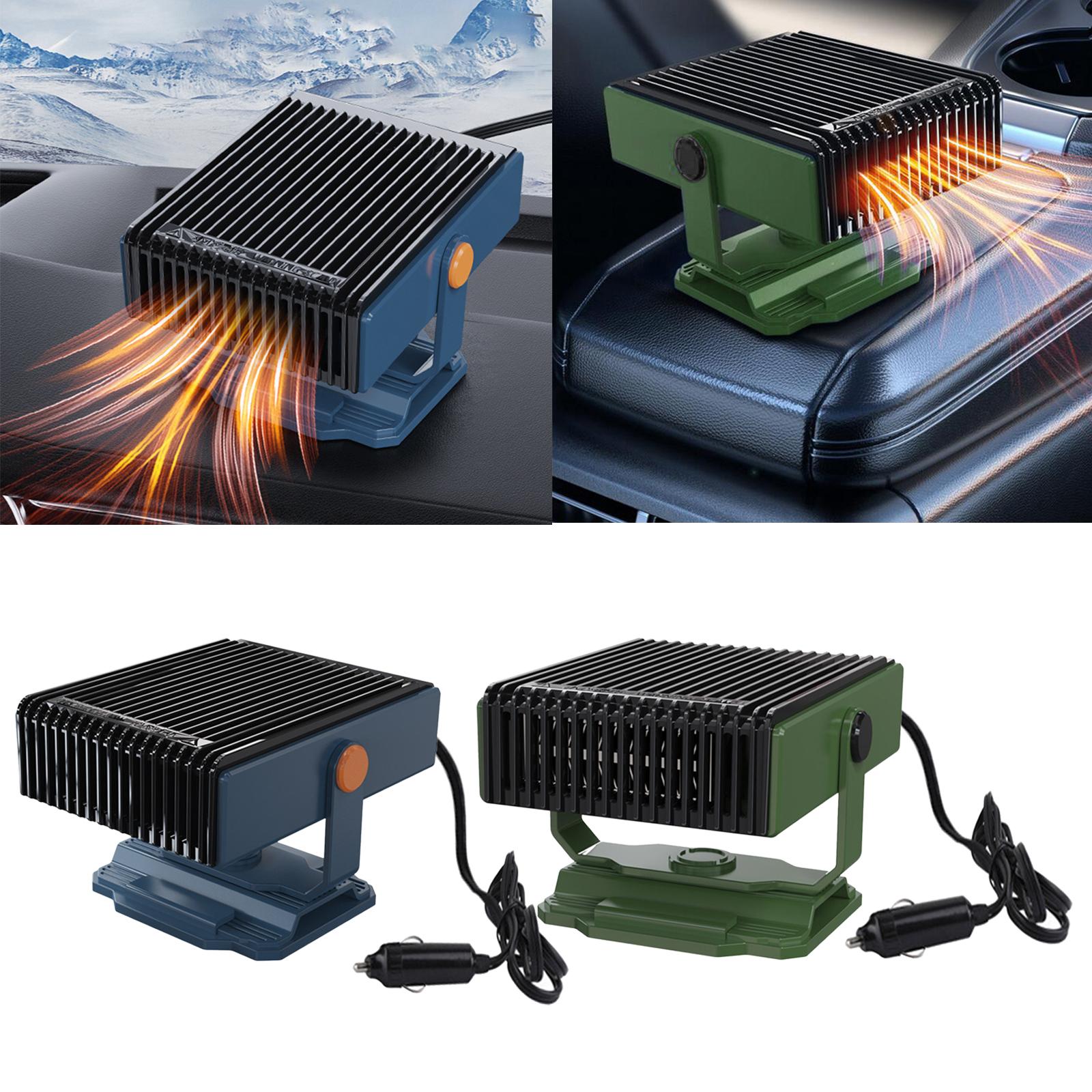 Car Heater Quick Heating 12V 150W Auto Heating Fan for Vehicles Boat RV Blue