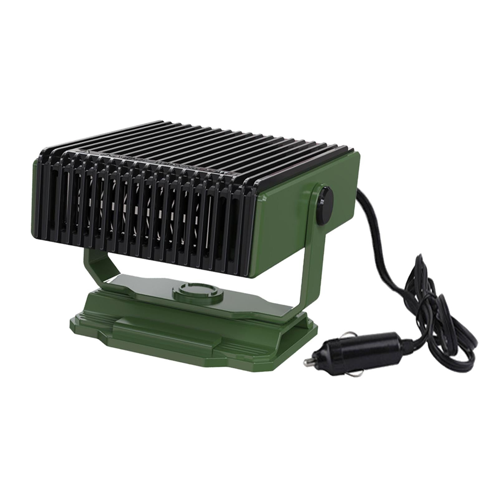 Car Heater Quick Heating 12V 150W Auto Heating Fan for Vehicles Boat RV Green