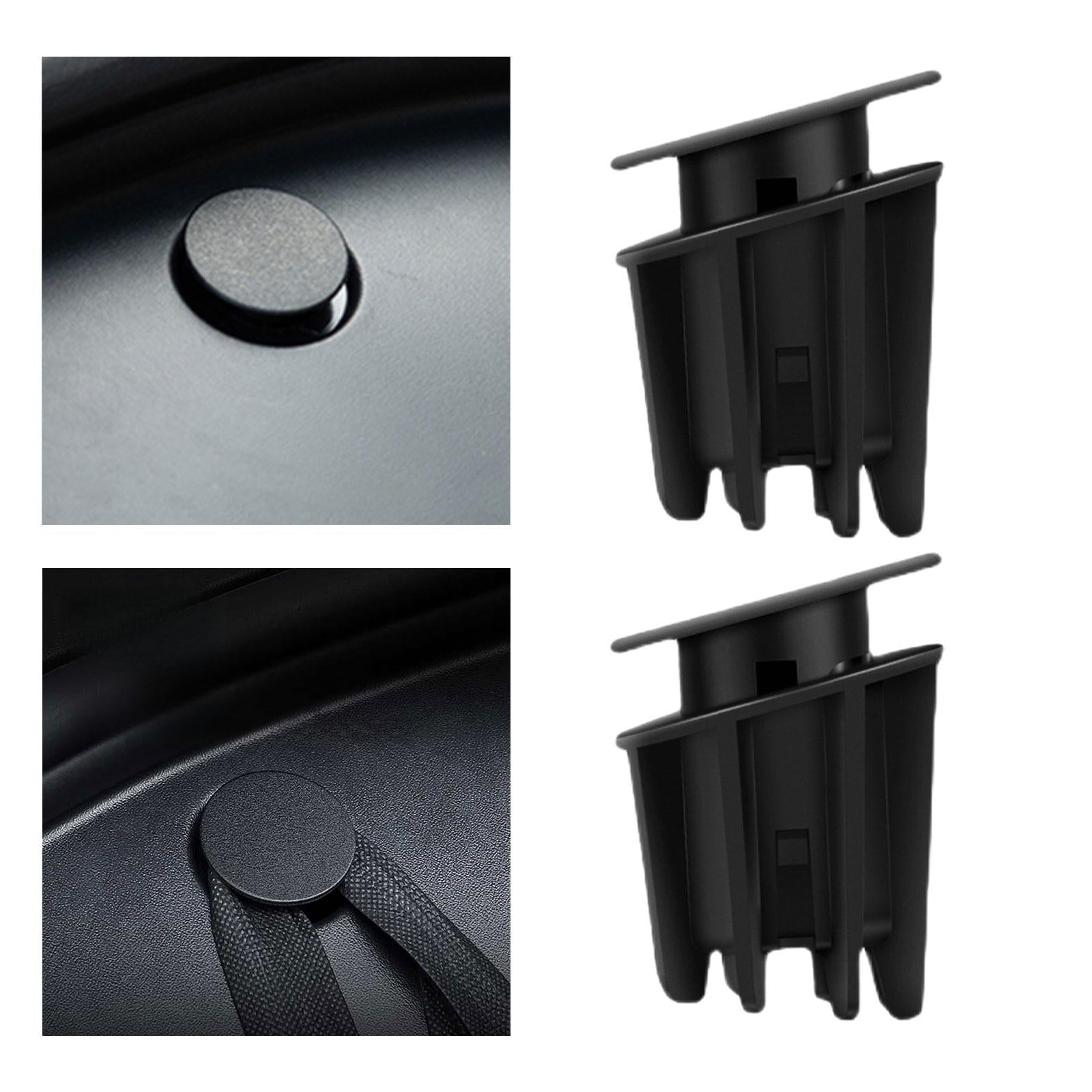 2x Storage Hooks Black Front Trunk Tote Grocery Bag for Tesla Accessory