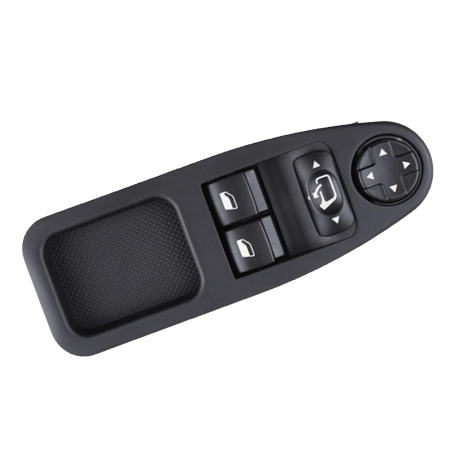 Master Power Window Mirror Switch 6554ZJ Sturdy Black for Citroen 07-16