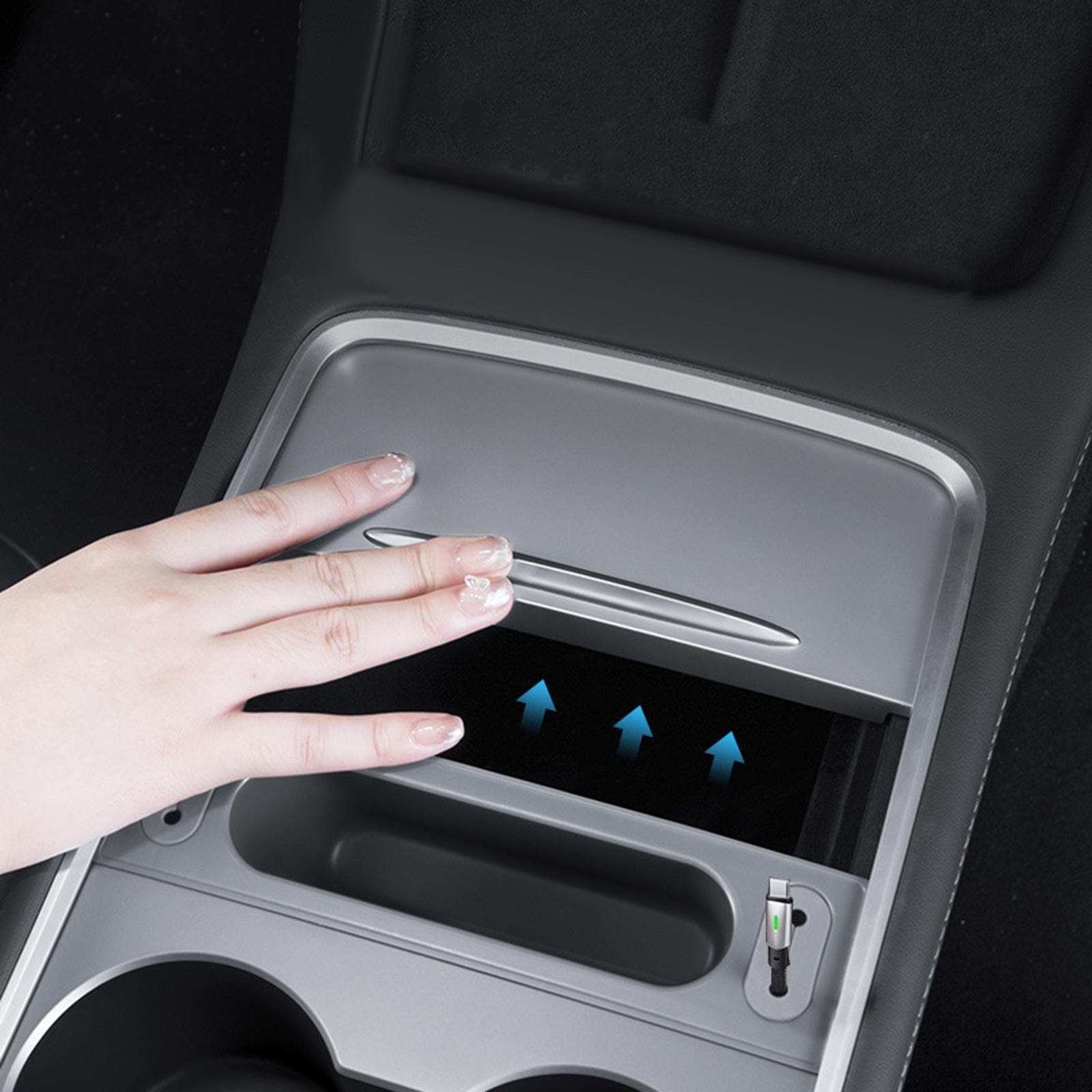 Center Console Phone Storage Slot Box for Tesla Model 3 Model Y Durable